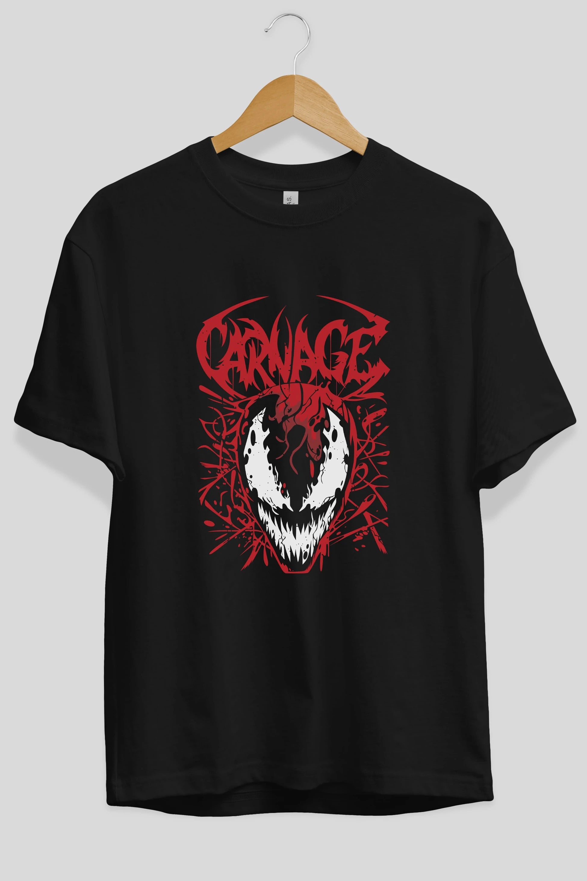 Venom (22) Ön Baskılı Oversize t-shirt Erkek Kadın Unisex %100 Pamuk Bisiklet Yaka tişort