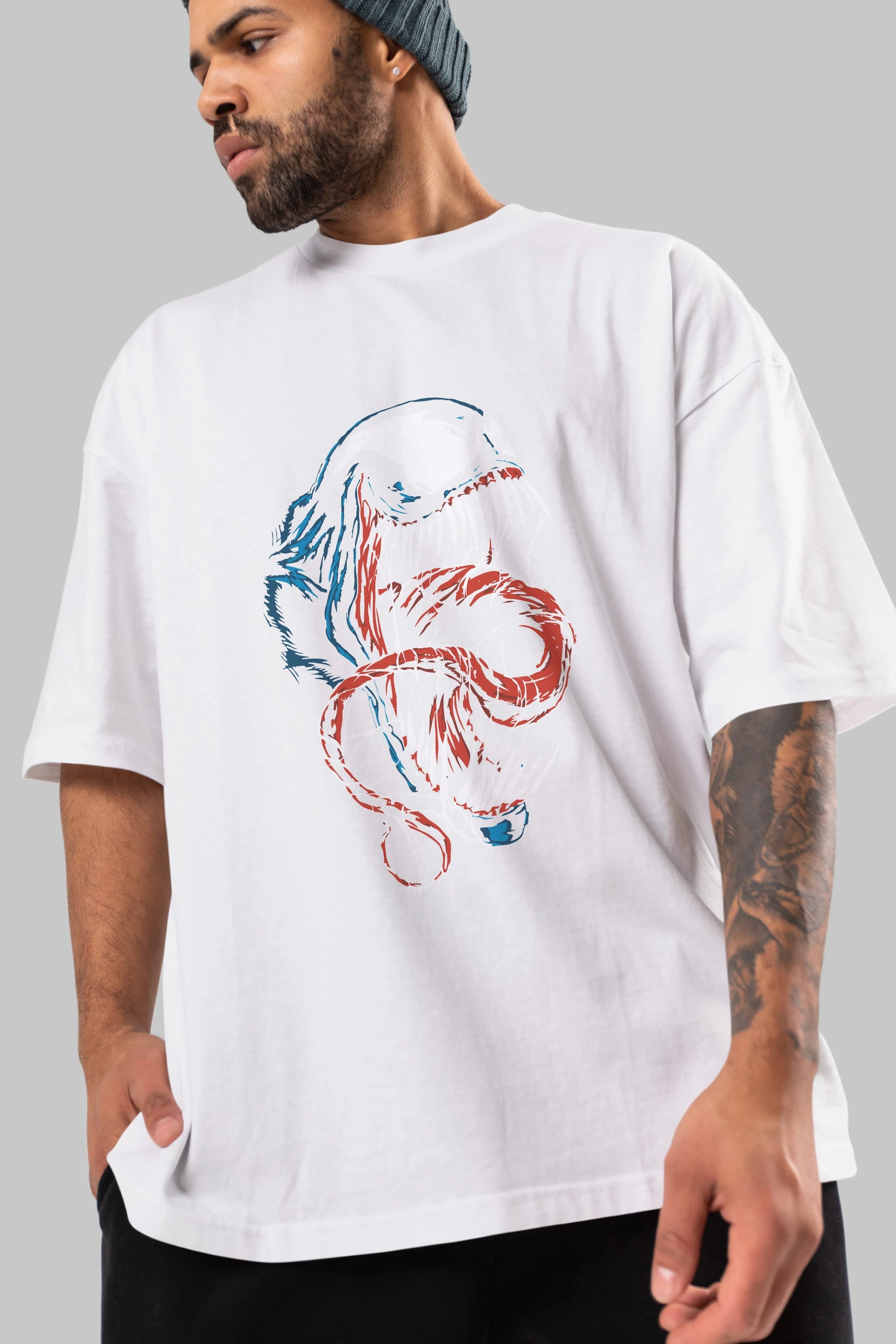 Venom (10) Ön Baskılı Oversize t-shirt Erkek Kadın Unisex %100 Pamuk Bisiklet Yaka tişort