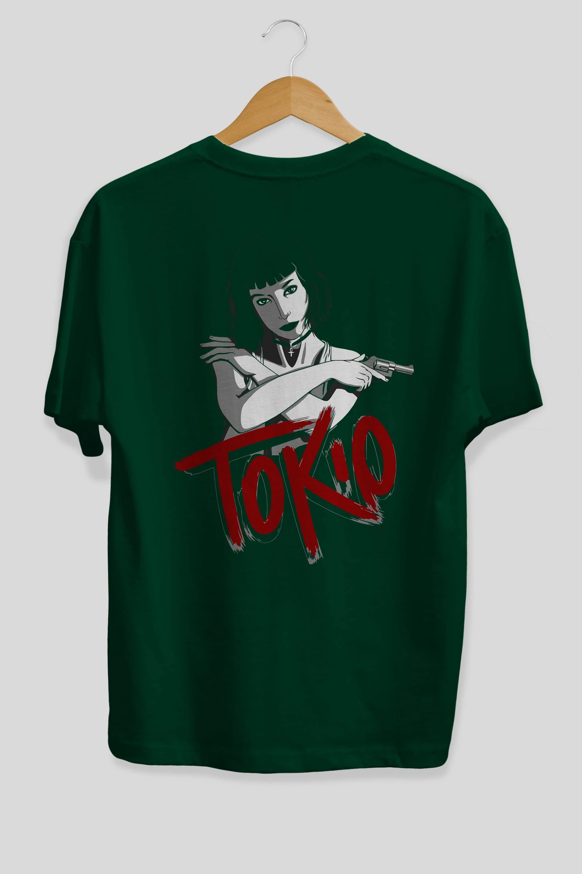 La Casa De Papel (10) Arka Baskılı Oversize t-shirt Erkek Kadın Unisex %100 Pamuk Bisiklet Yaka tişort