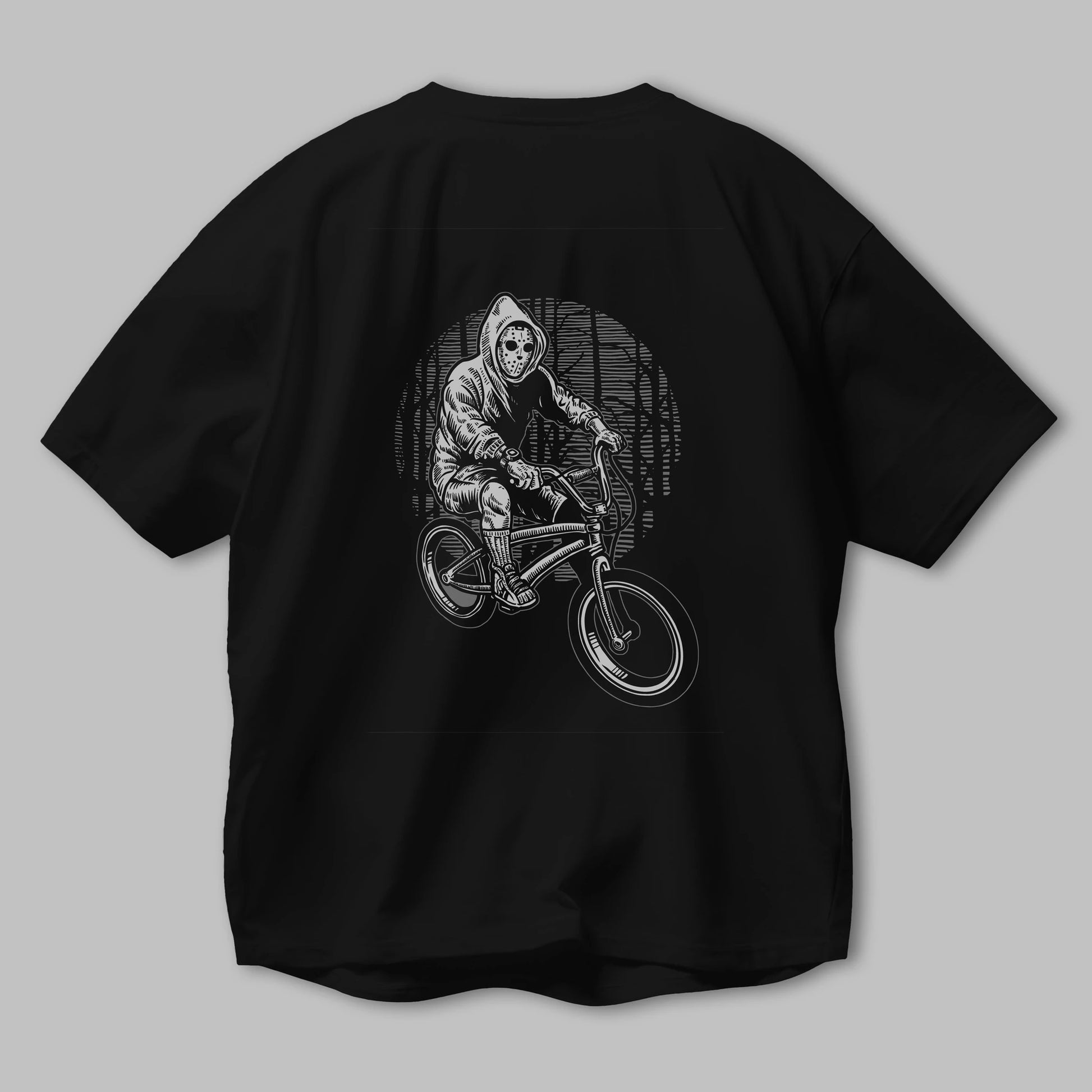 Ride Bike To Kill Arka Baskılı Oversize t-shirt Erkek Kadın Unisex %100 Pamuk