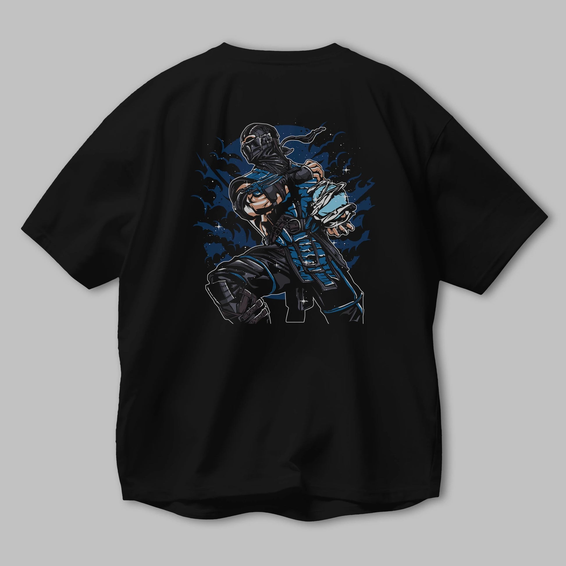 Sub Zero Arka Baskılı Oversize t-shirt Erkek Kadın Unisex %100 Pamuk