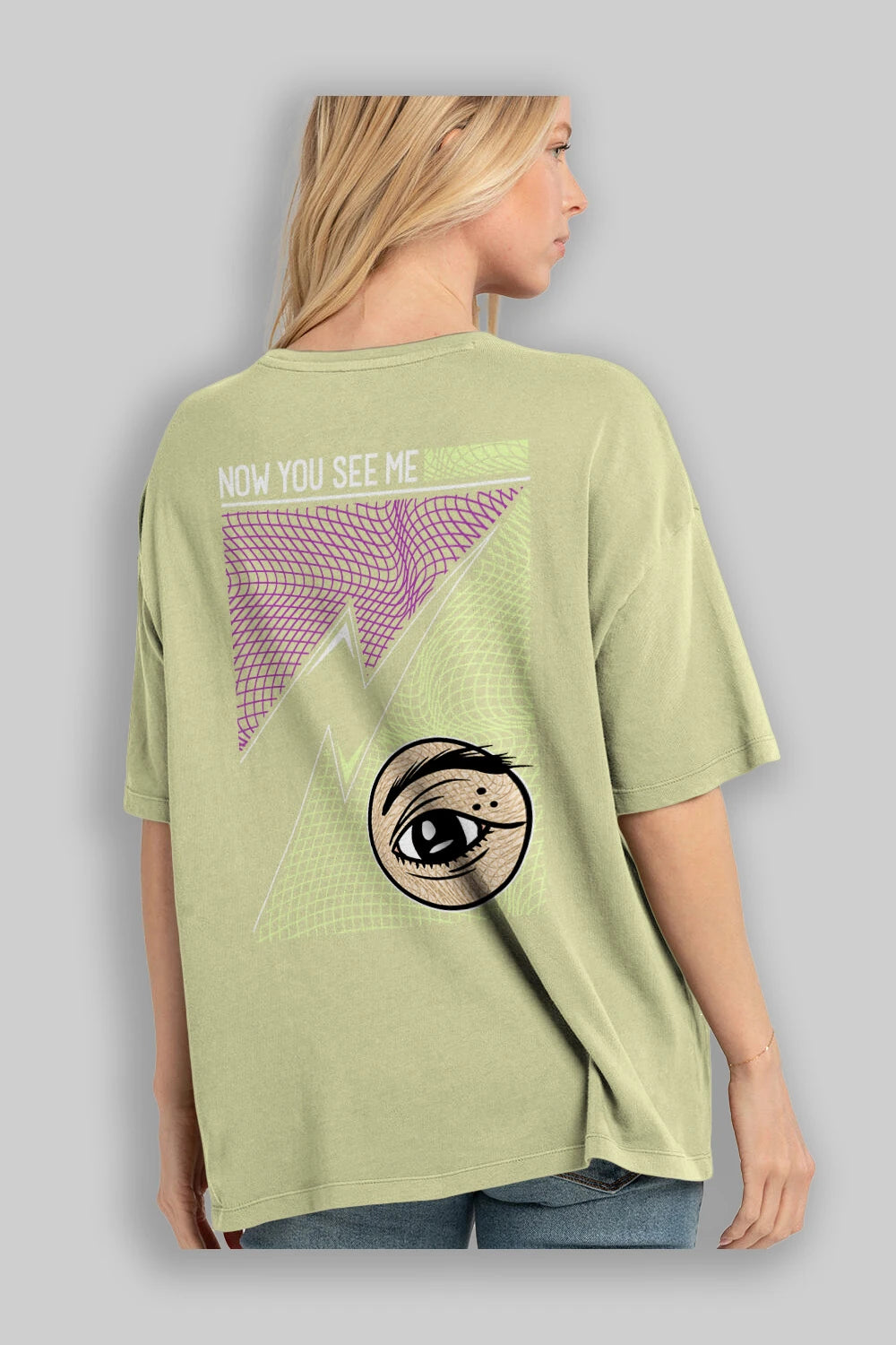 Now You See Me Arka Baskılı Oversize t-shirt Erkek Kadın Unisex