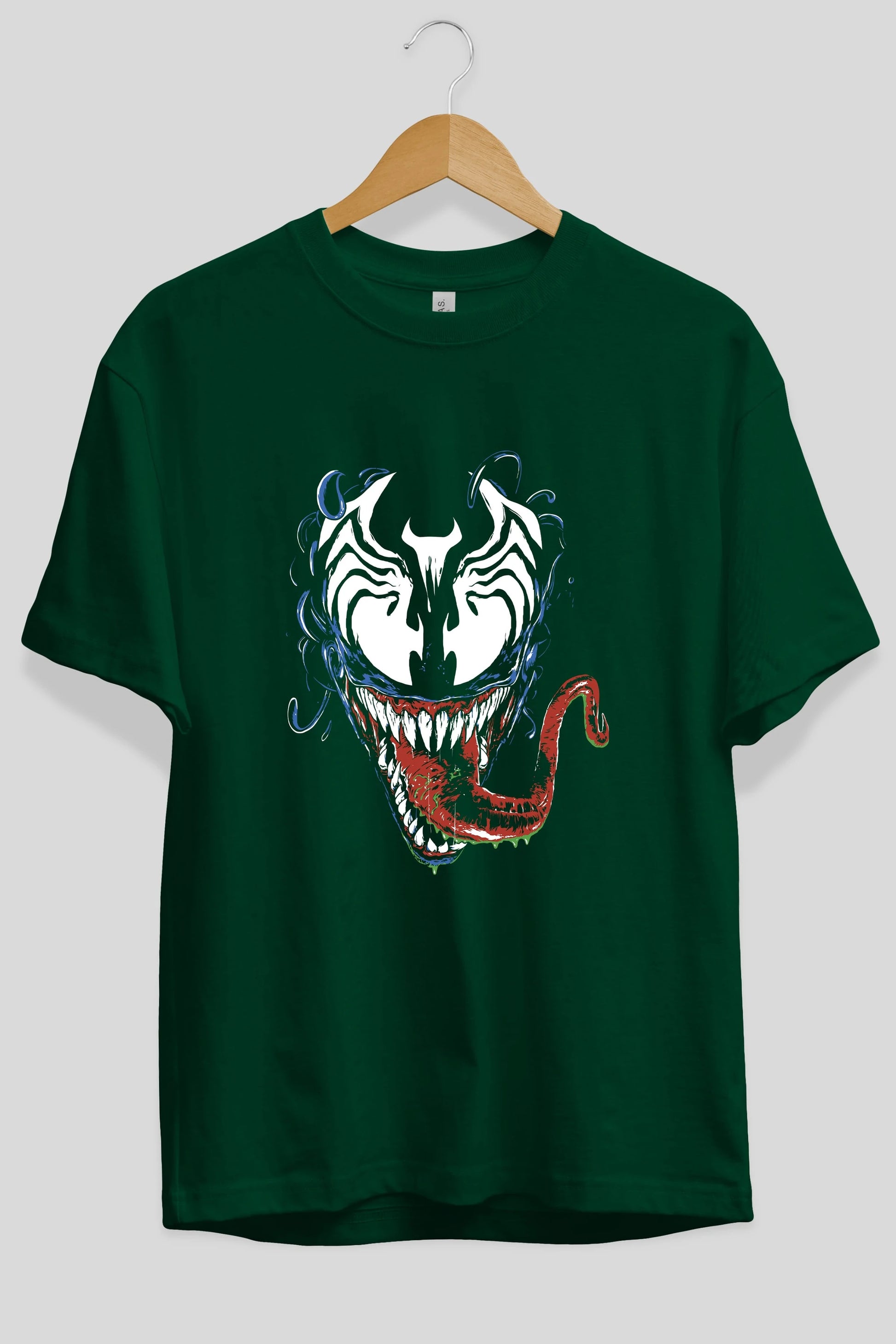 Venom (2) Ön Baskılı Oversize t-shirt Erkek Kadın Unisex %100 Pamuk Bisiklet Yaka tişort