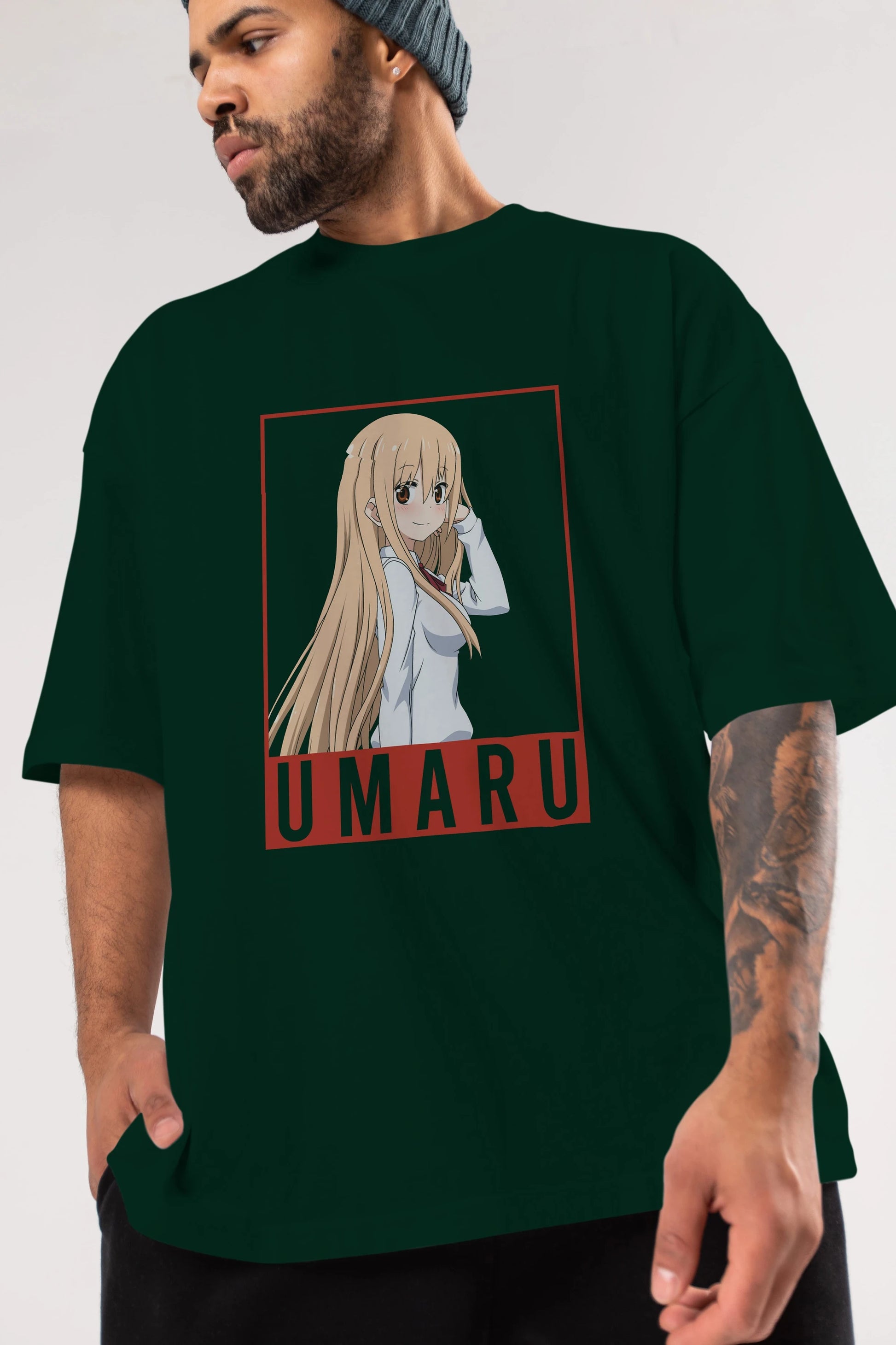 Umaru Doma 2 (2) Anime Ön Baskılı Oversize t-shirt %100 pamuk Erkek Kadın Unisex