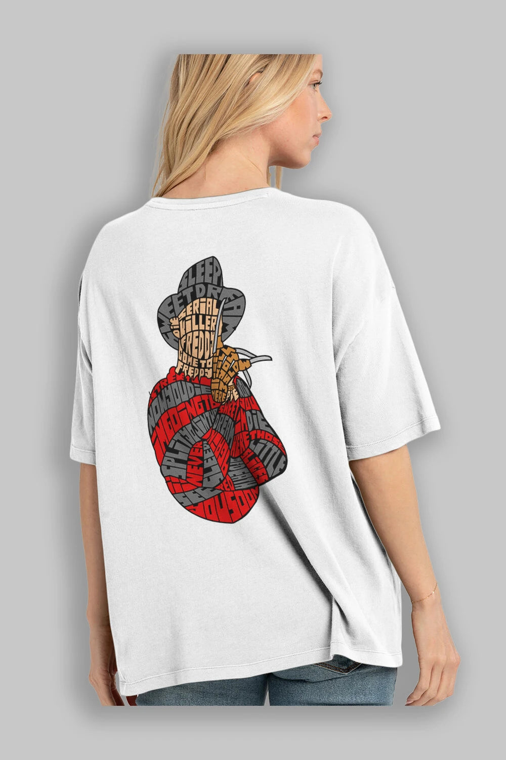 Sweet Dream Arka Baskılı Oversize t-shirt %100 pamuk Erkek Kadın Unisex