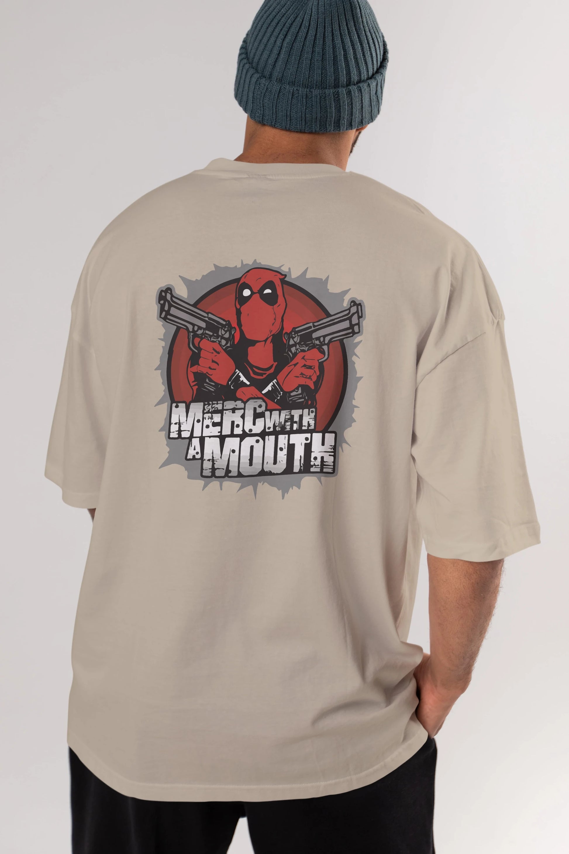 Deadpool (13) Arka Baskılı Oversize t-shirt Erkek Kadın Unisex %100 Pamuk Bisiklet Yaka tişort
