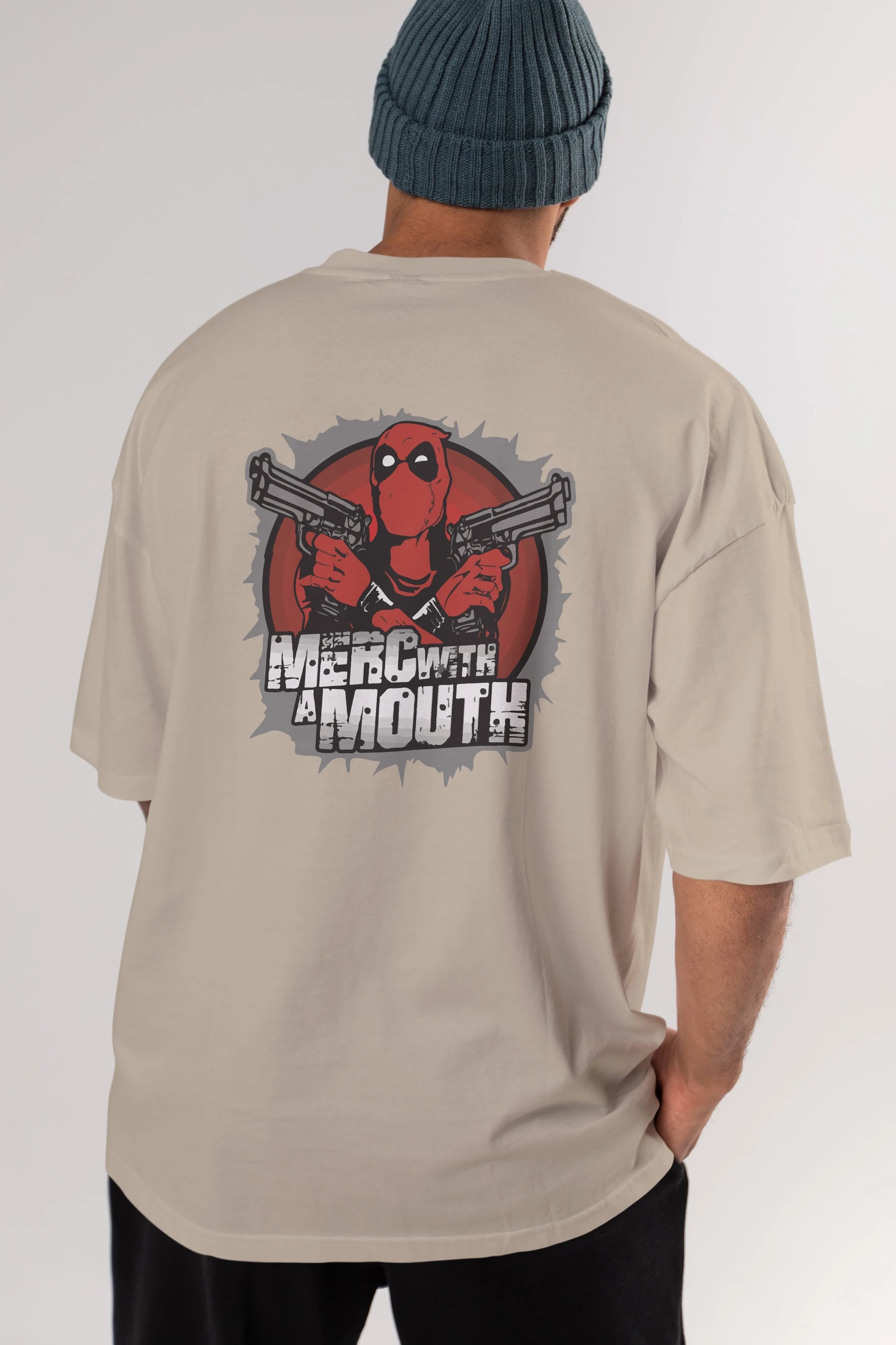 Deadpool (13) Arka Baskılı Oversize t-shirt Erkek Kadın Unisex %100 Pamuk Bisiklet Yaka tişort
