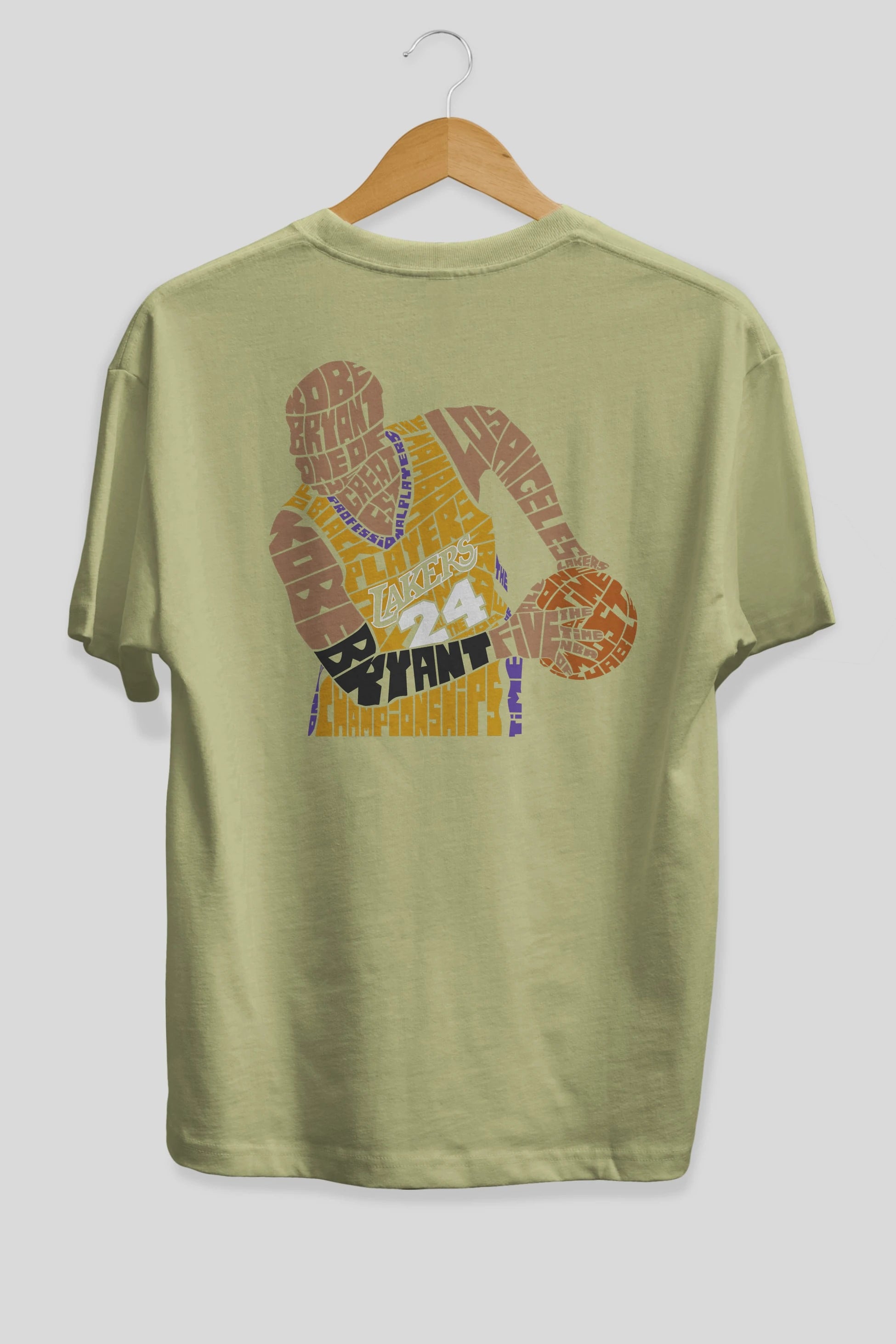 Kobe Bryant Arka Baskılı Oversize t-shirt %100 pamuk Erkek Kadın Unisex