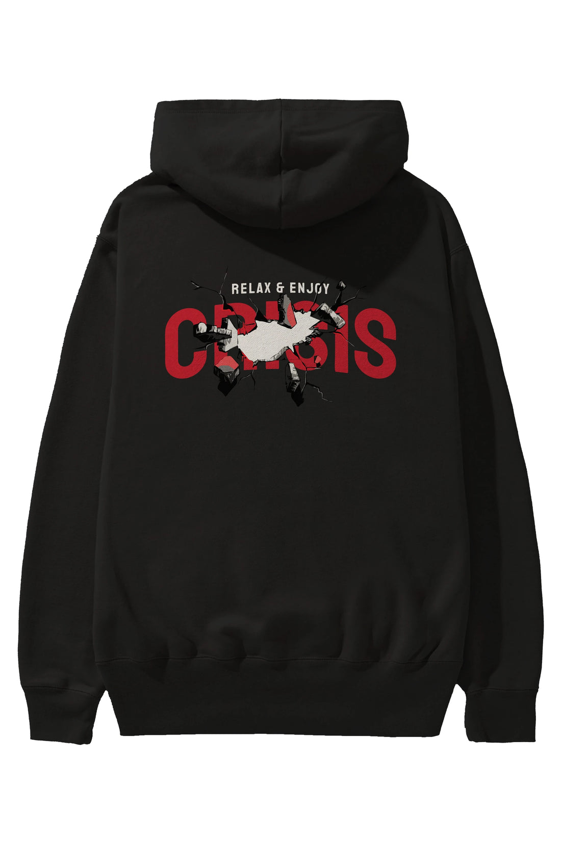 Relax and Enjoy Arka Baskılı Hoodie Oversize Kapüşonlu Sweatshirt Erkek Kadın Unisex