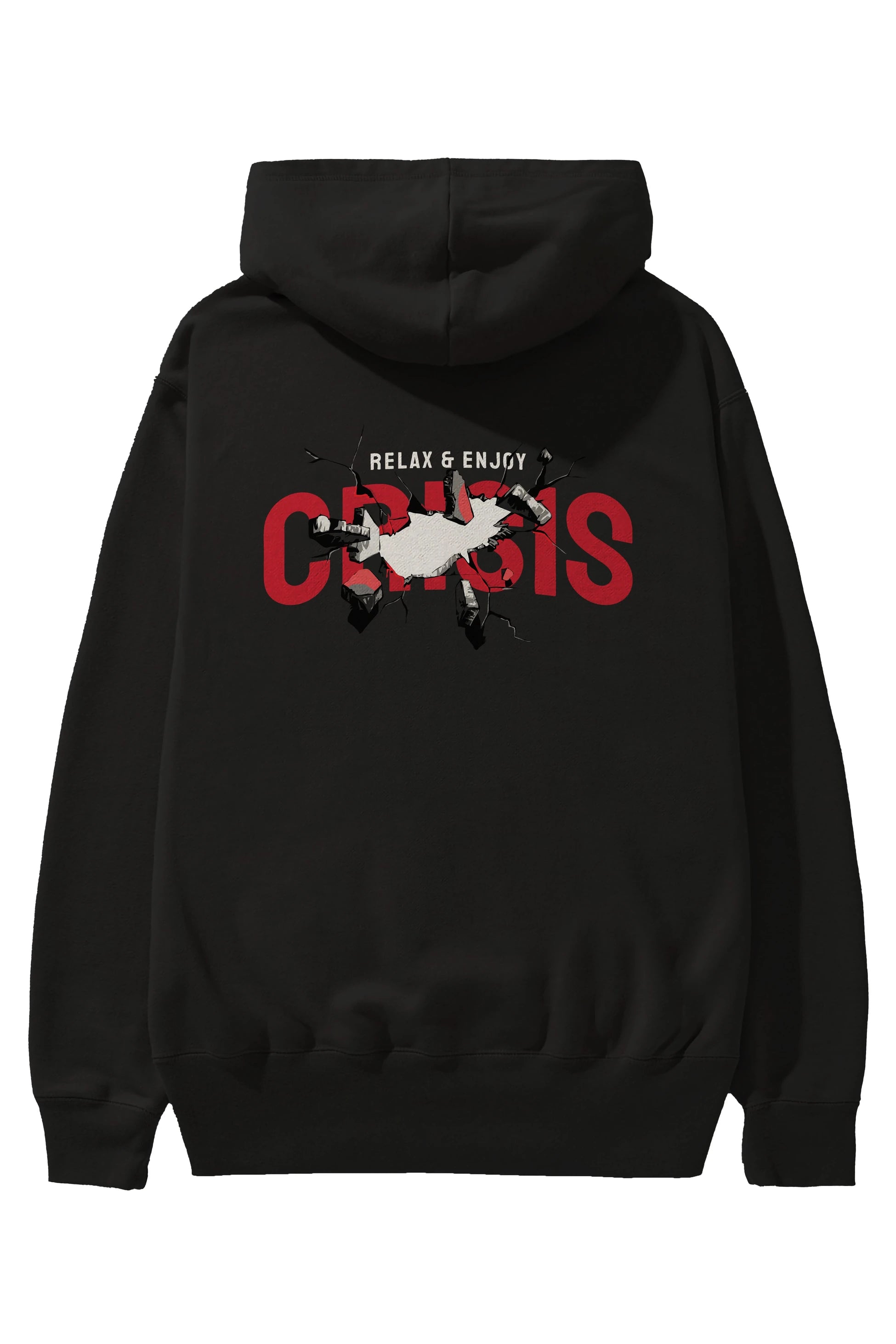 Relax and Enjoy Arka Baskılı Hoodie Oversize Kapüşonlu Sweatshirt Erkek Kadın Unisex
