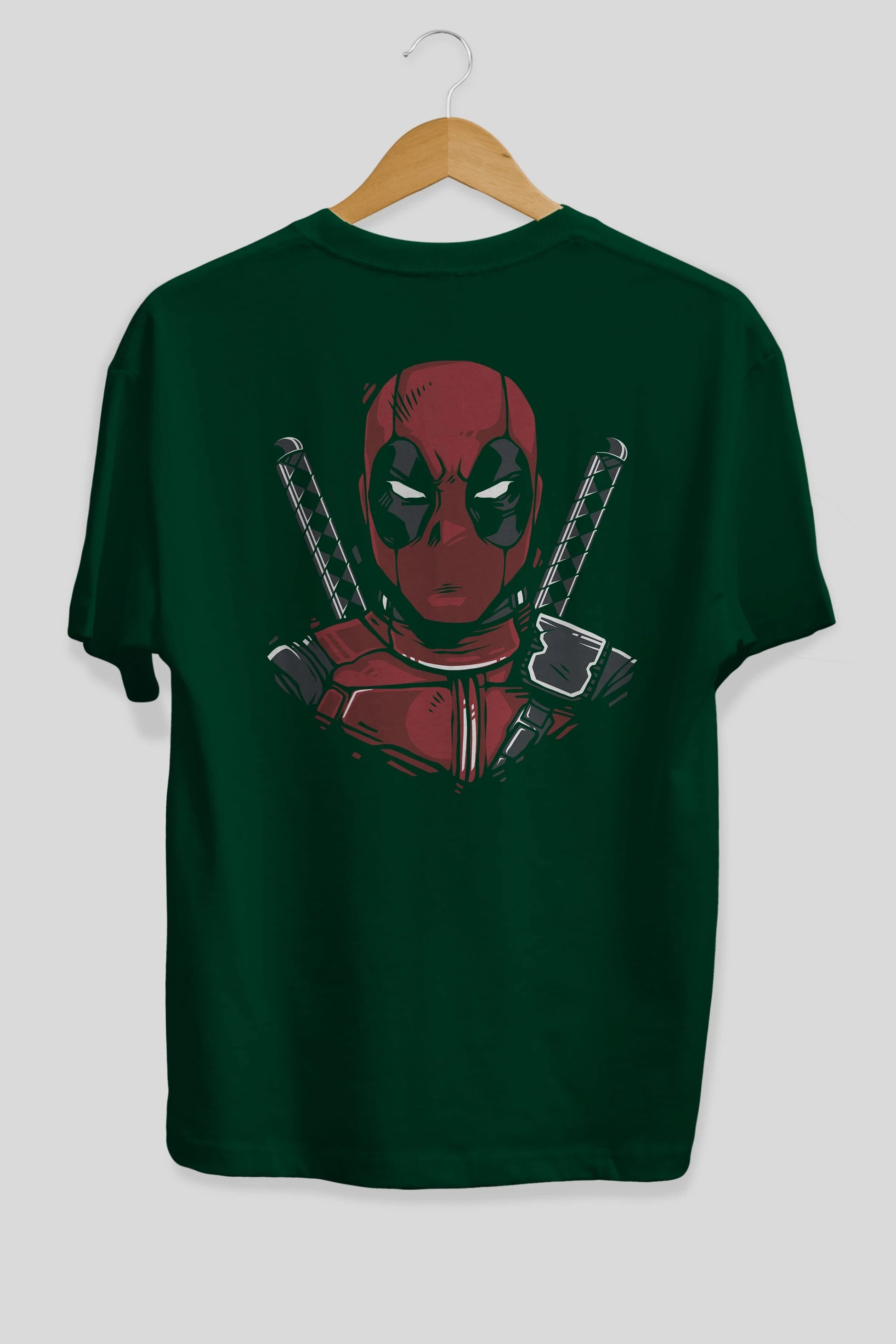 Deadpool (4) Arka Baskılı Oversize t-shirt Erkek Kadın Unisex %100 Pamuk Bisiklet Yaka tişort