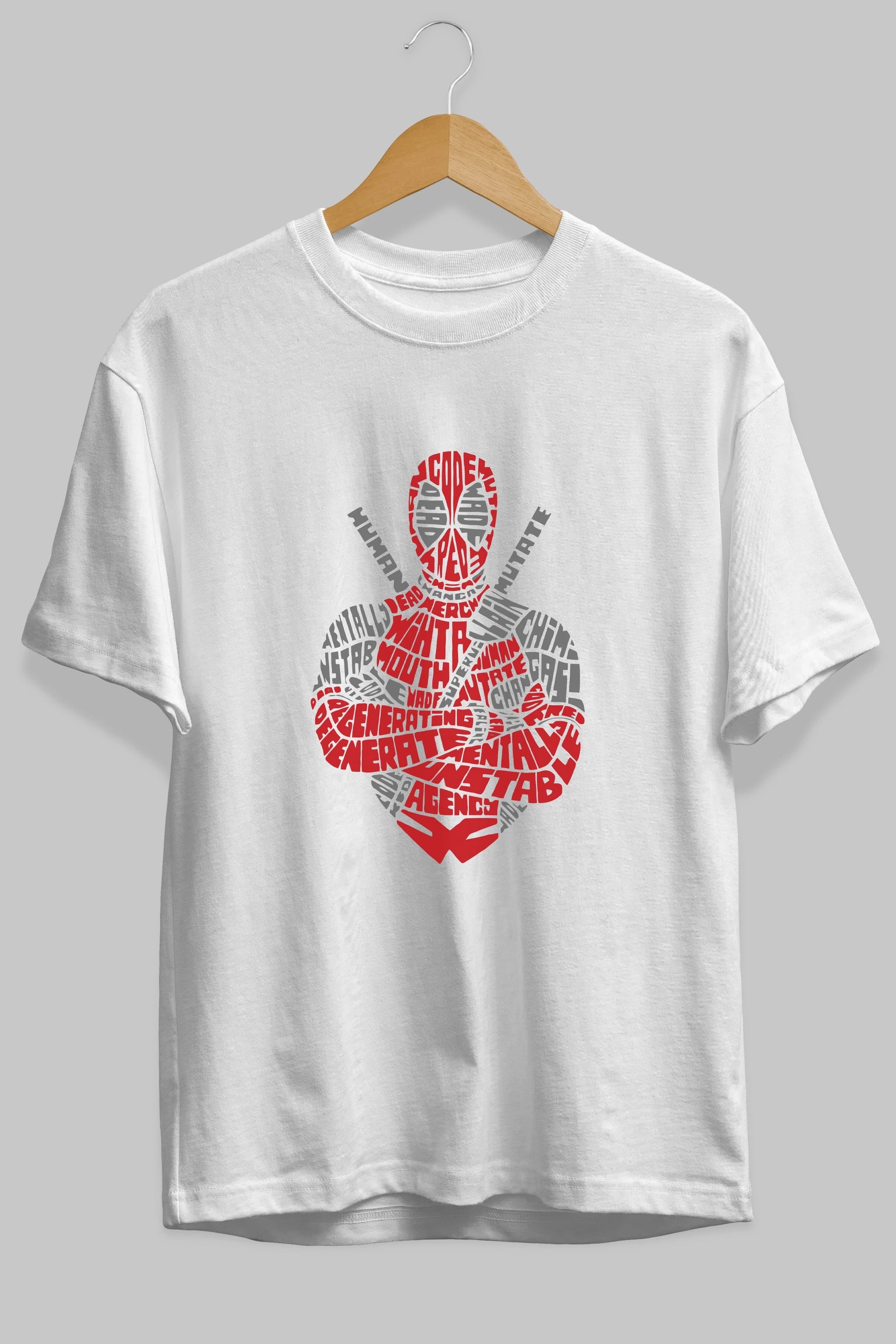 Deadpool (16) Ön Baskılı Oversize t-shirt Erkek Kadın Unisex %100 Pamuk Bisiklet Yaka tişort