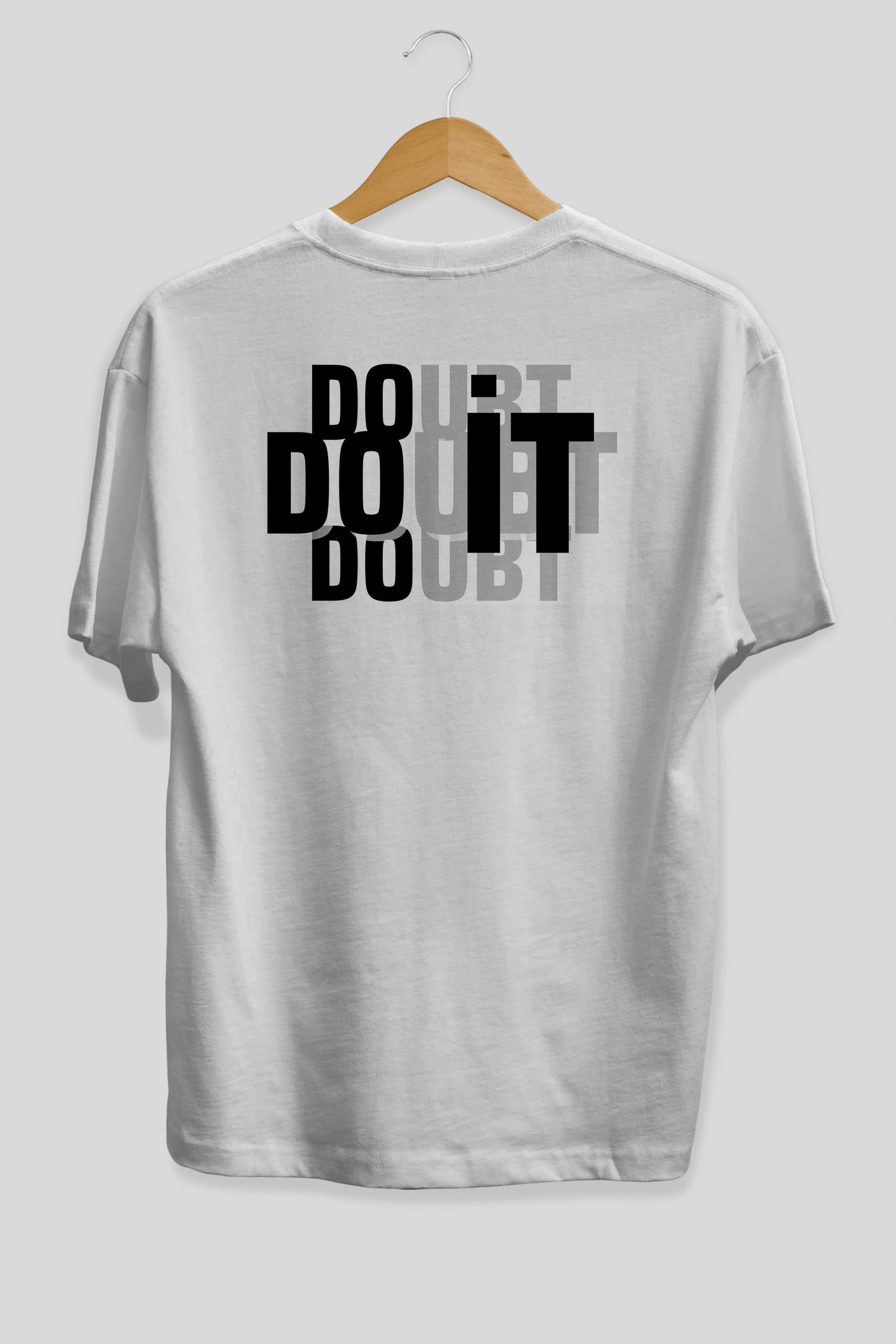 Do it Yazılı Arka Baskılı Oversize t-shirt Erkek Kadın Unisex