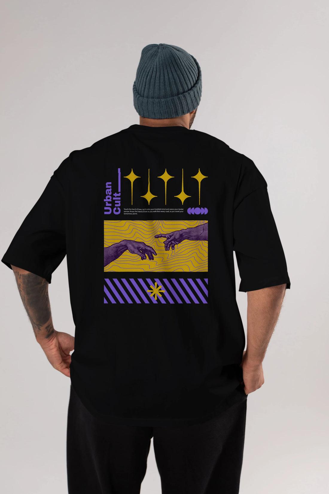 Urban Cult Arka Baskılı Oversize t-shirt Erkek Kadın Unisex