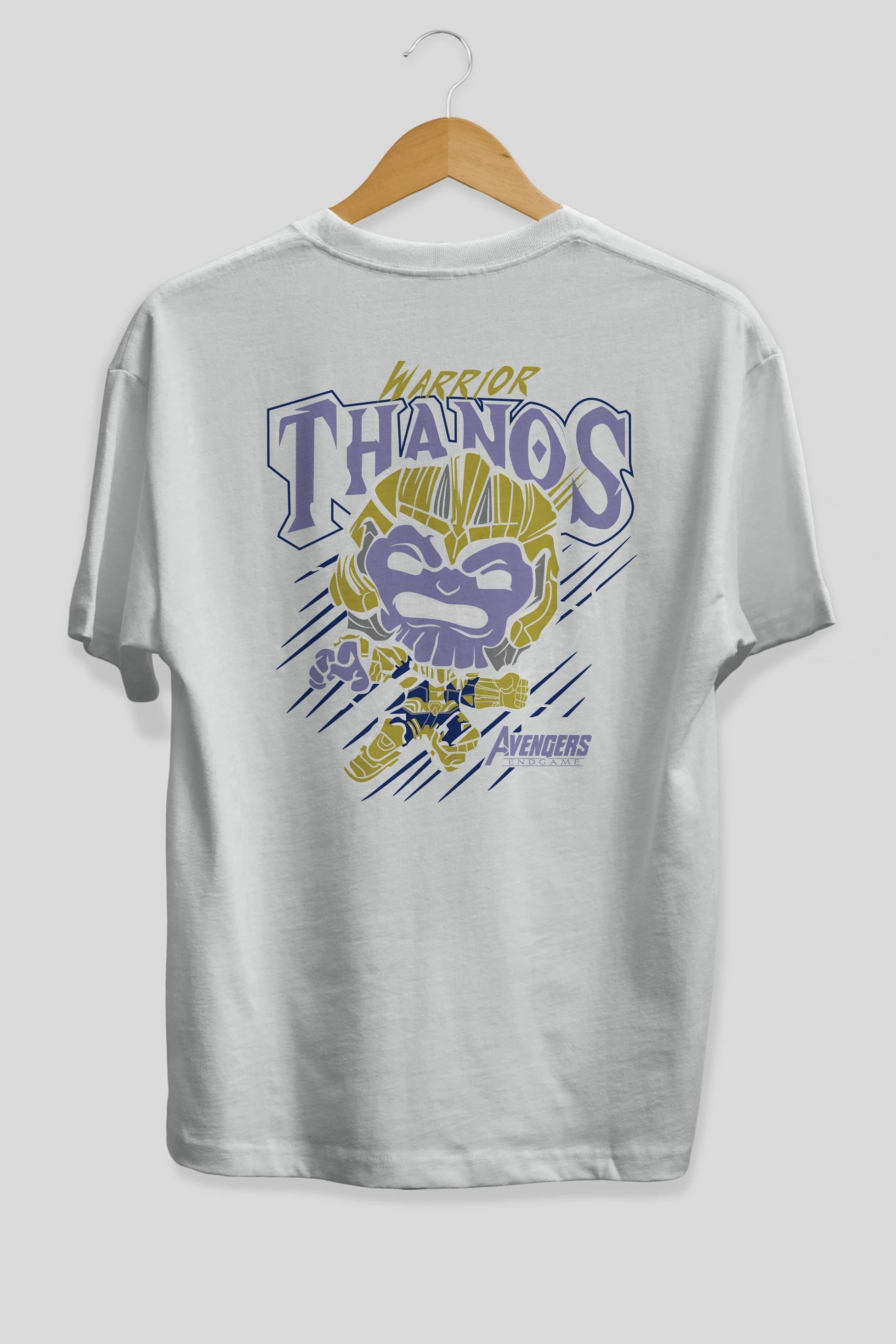 Thanos (2) Arka Baskılı Oversize t-shirt Erkek Kadın Unisex %100 Pamuk Bisiklet Yaka tişort