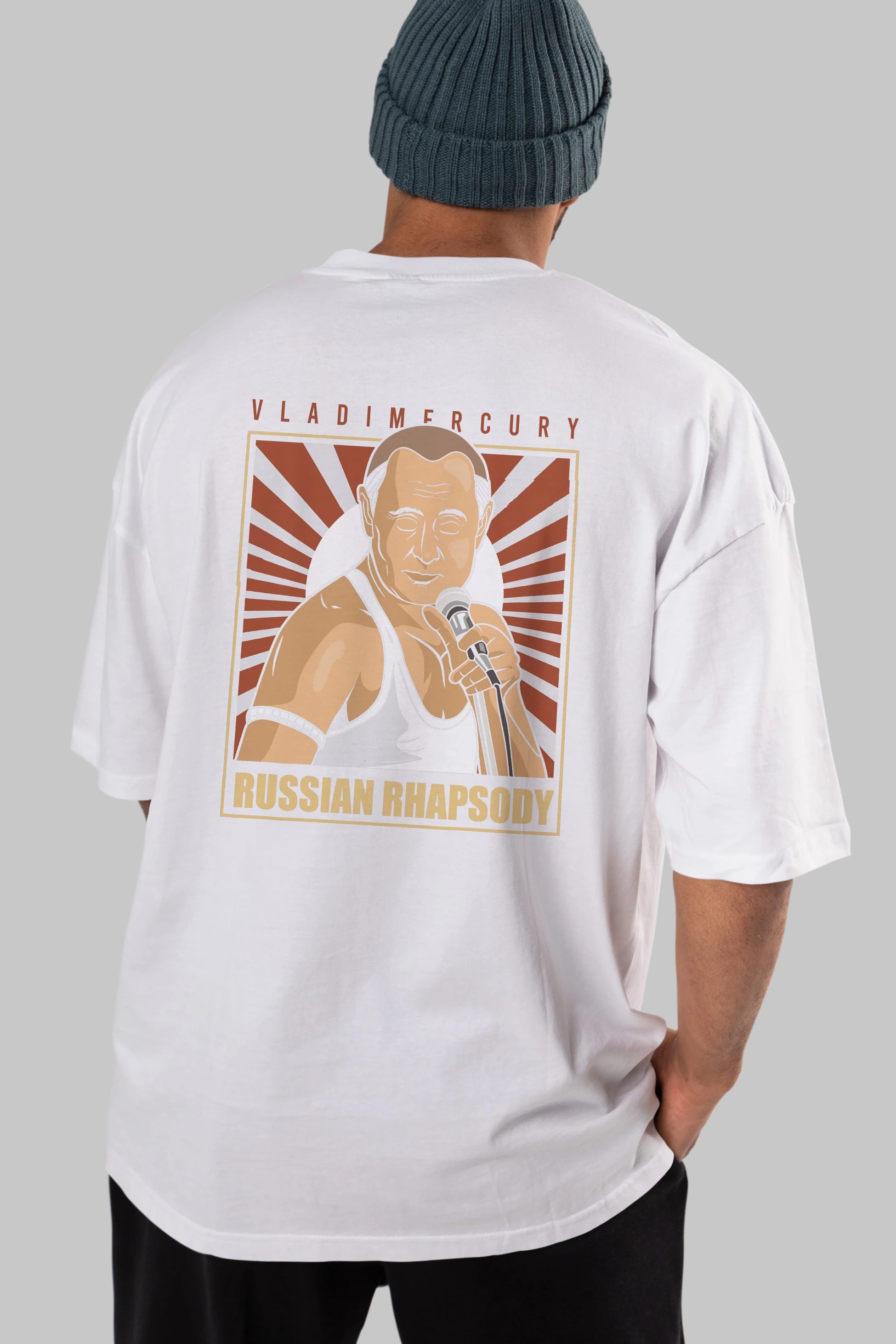 Freddy Puttin Arka Baskılı Oversize t-shirt Erkek Kadın Unisex %100 Pamuk tişort