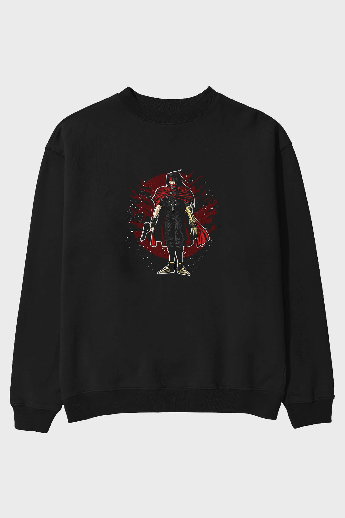 FINAL FANTASY Ön Baskılı Oversize Sweatshirt Erkek Kadın Unisex
