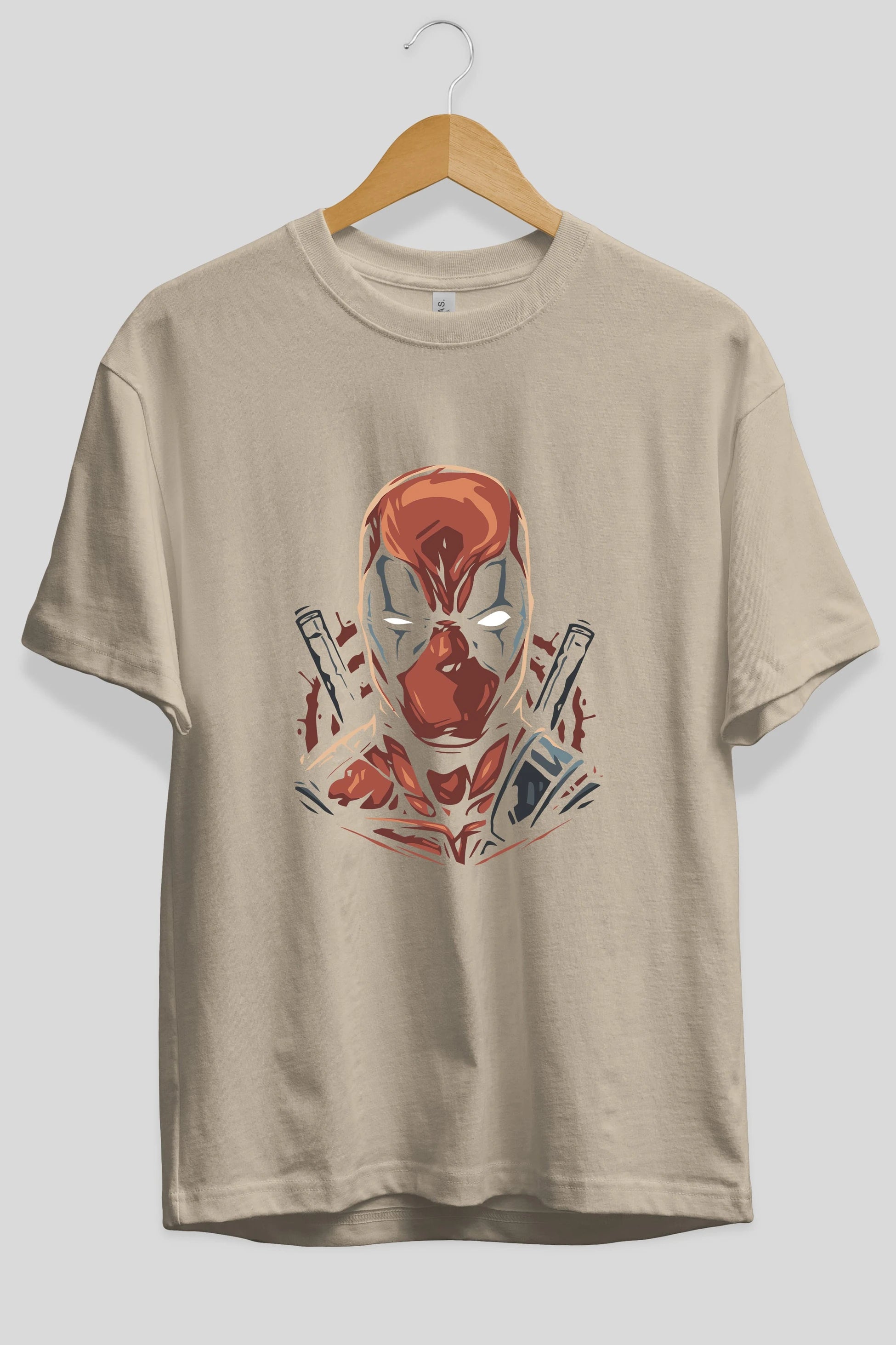 Deadpool (10) Ön Baskılı Oversize t-shirt Erkek Kadın Unisex %100 Pamuk Bisiklet Yaka tişort