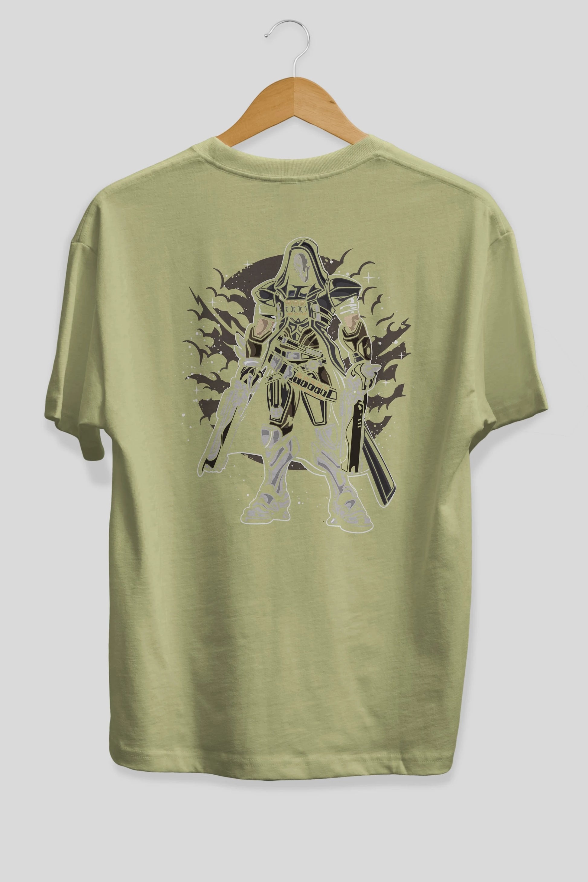 REAPER Arka Baskılı Oversize t-shirt Erkek Kadın Unisex %100 Pamuk