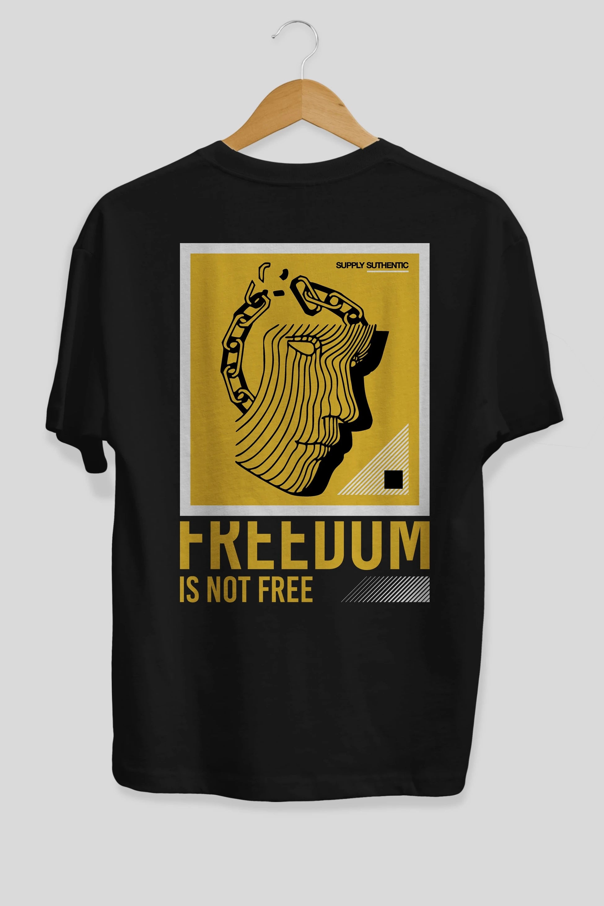 Freedom is Not Free Arka Baskılı Oversize t-shirt Erkek Kadın Unisex