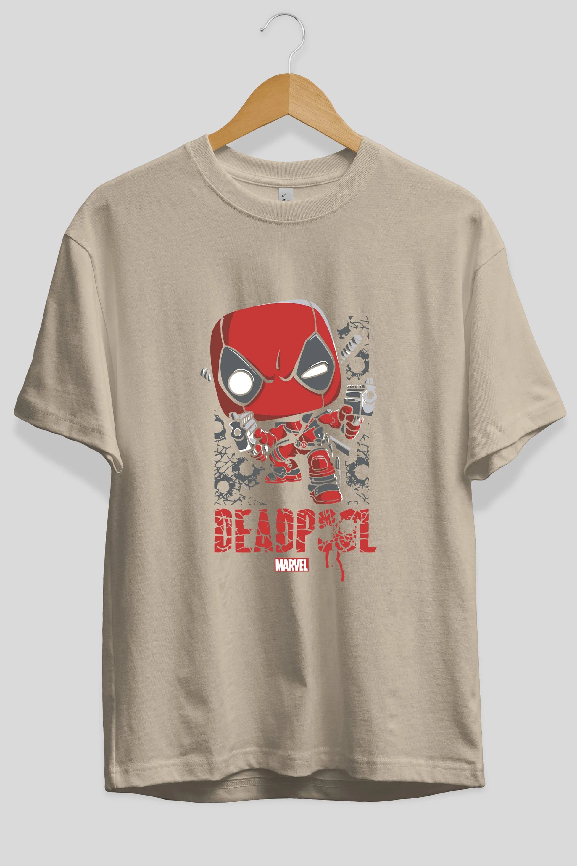 Deadpool (8) Ön Baskılı Oversize t-shirt Erkek Kadın Unisex %100 Pamuk Bisiklet Yaka tişort