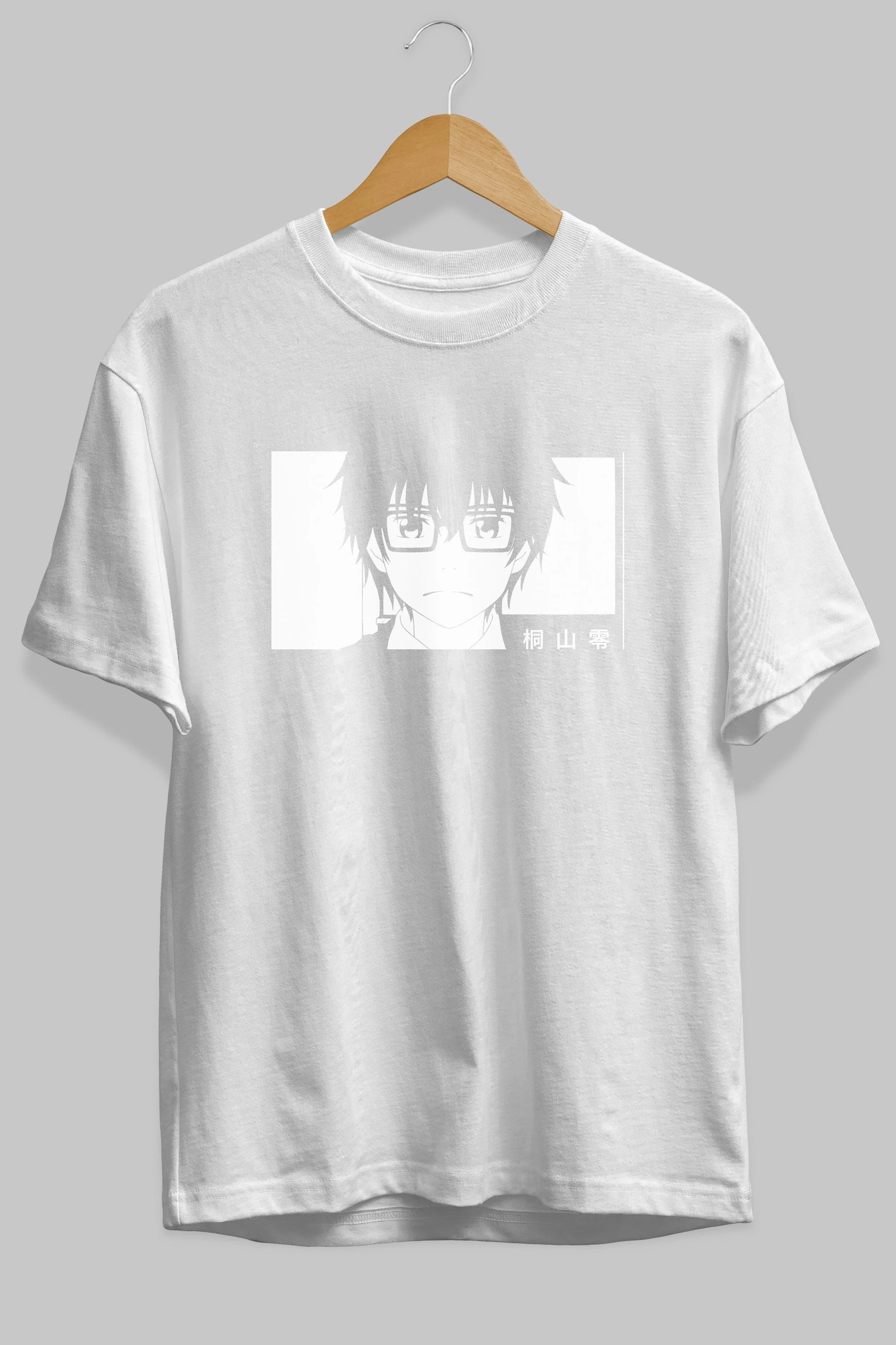 Rei Kiriyama 3 Anime Ön Baskılı Oversize t-shirt %100 pamuk Erkek Kadın Unisex