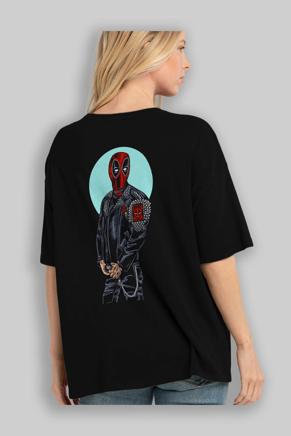 Rebeliion Mercenary Arka Baskılı Oversize t-shirt Erkek Kadın Unisex %100 Pamuk