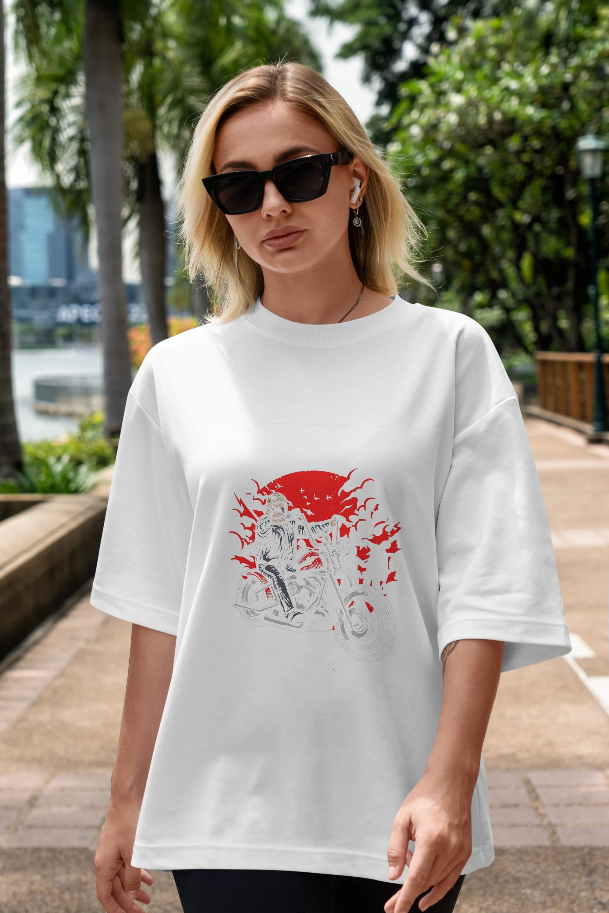 Zombie Slayer Ön Baskılı Oversize t-shirt Erkek Kadın Unisex %100 Pamuk tişort