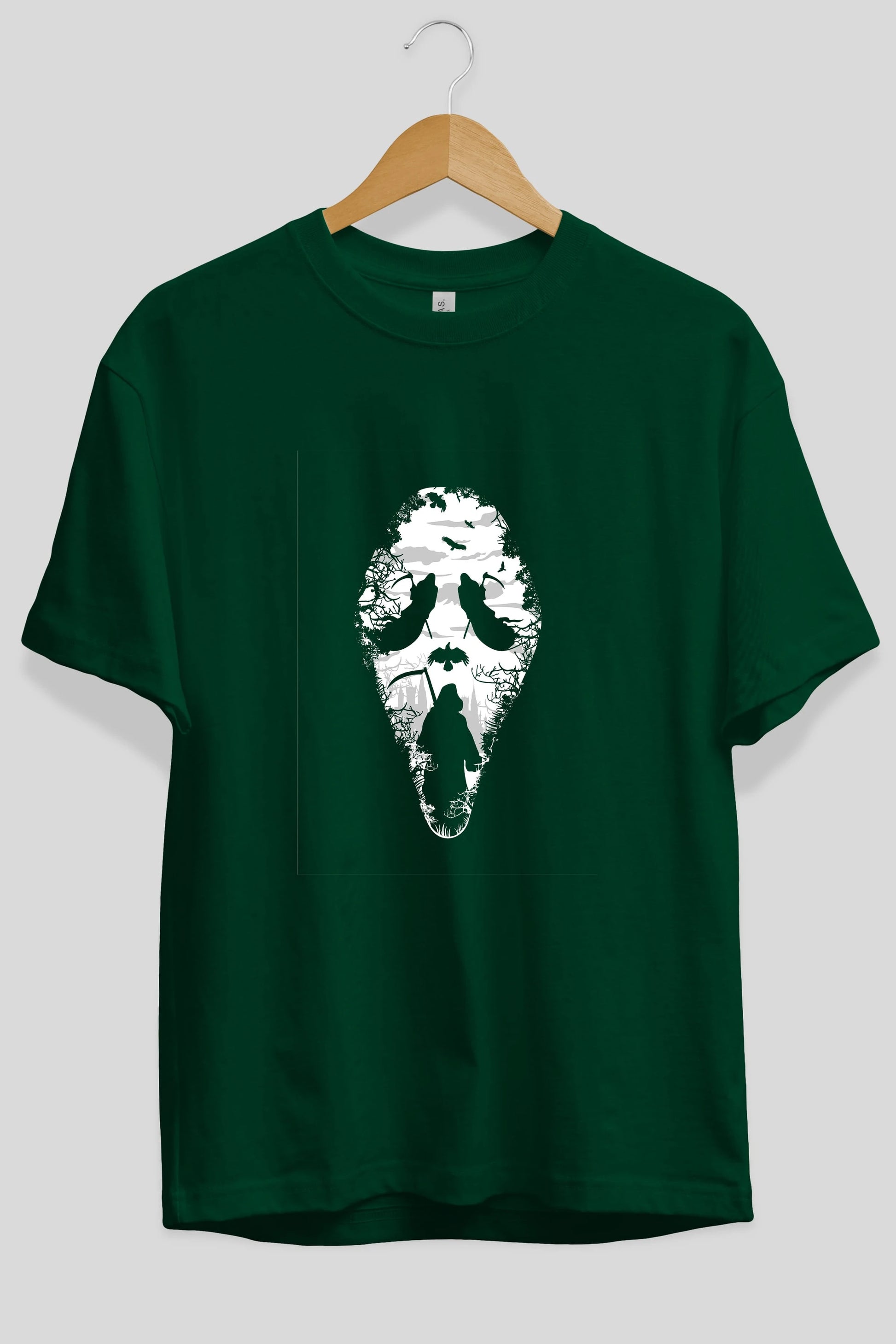 Reaper Scream Ön Baskılı Oversize t-shirt %100 pamuk Erkek Kadın Unisex