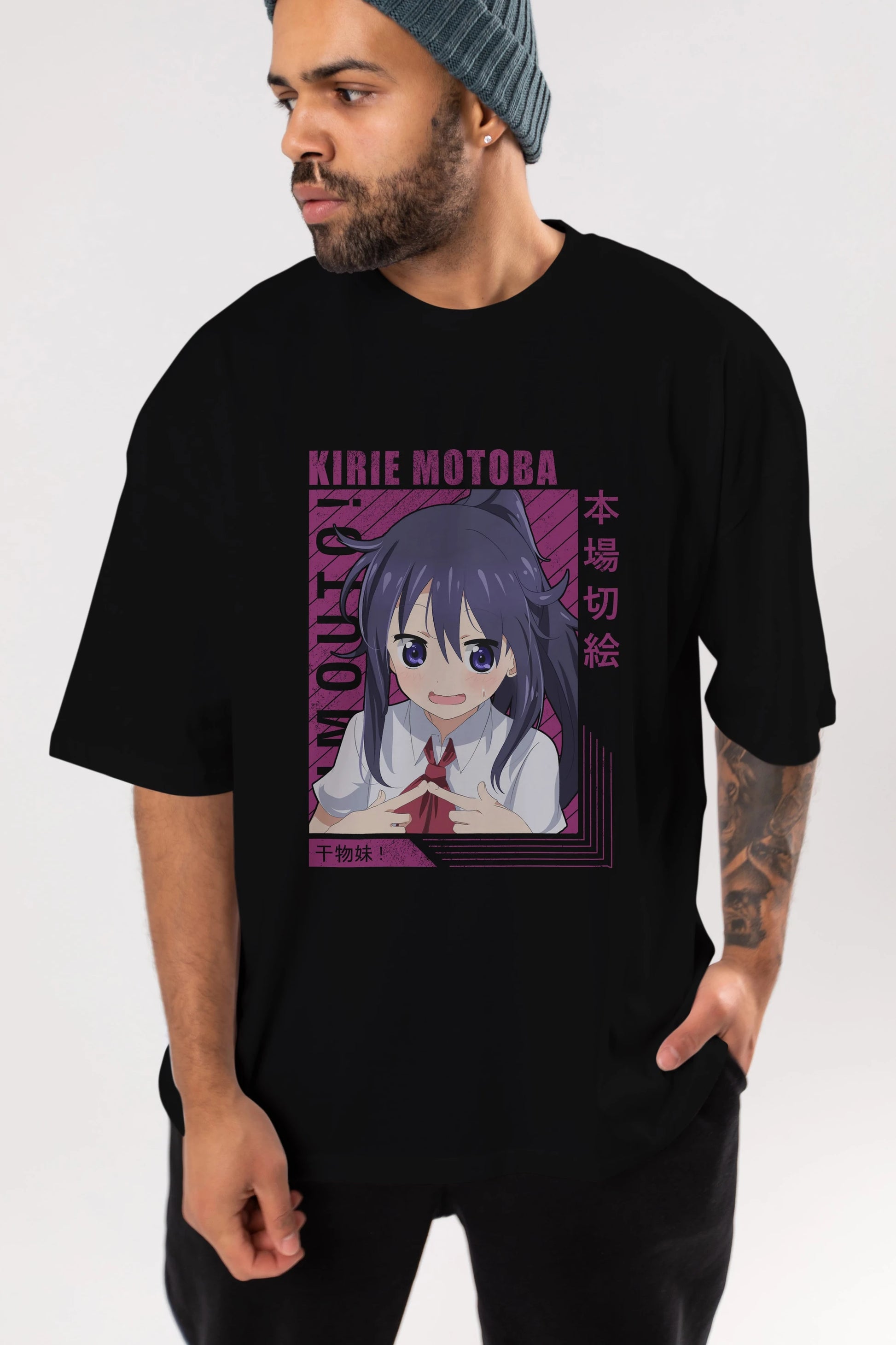 Kirie Motoba 4 Anime Ön Baskılı Oversize t-shirt %100 pamuk Erkek Kadın Unisex