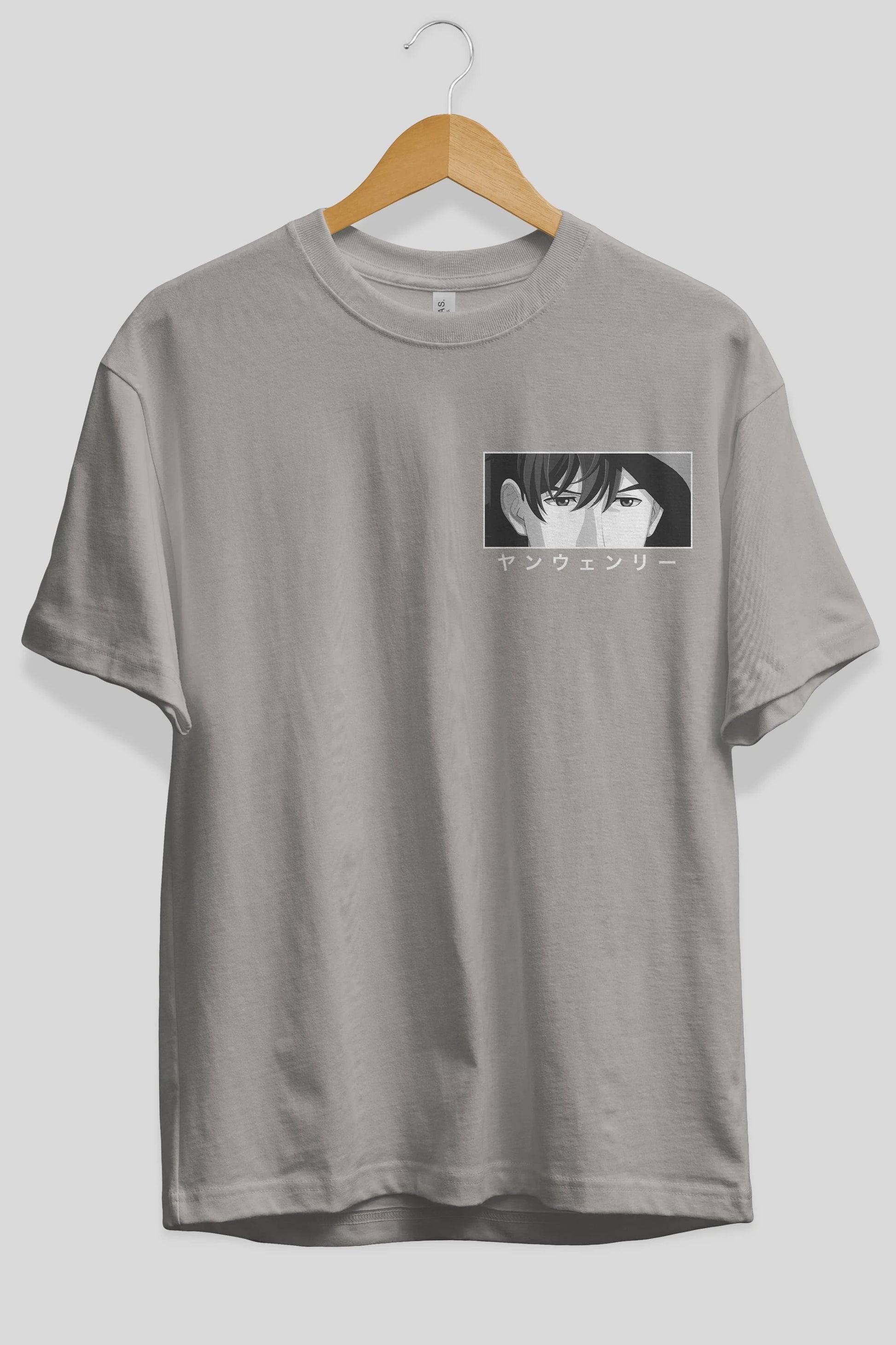 Wen-li Yang 1 Ön Sol Baskılı Oversize t-shirt Erkek Kadın Unisex %100 Pamuk Bisiklet Yaka tişort