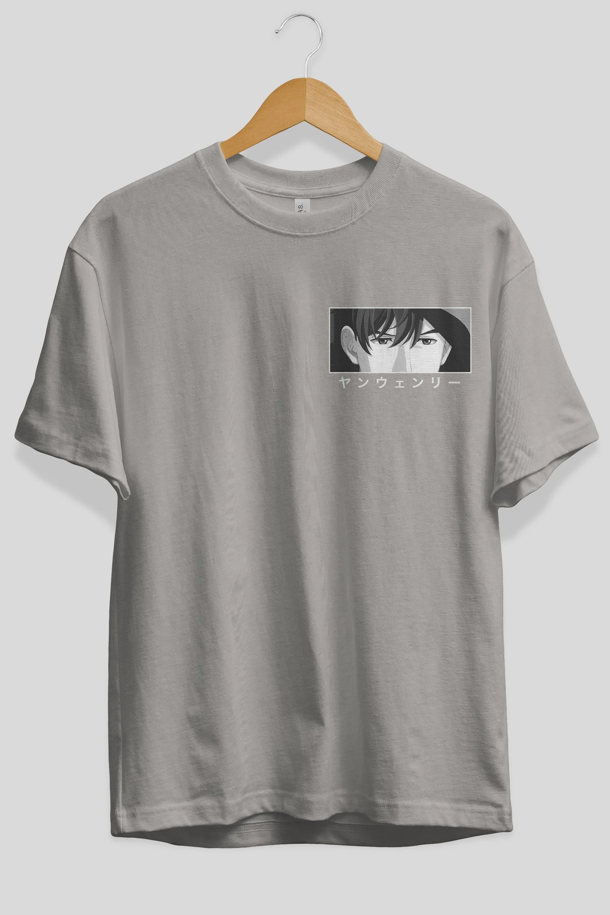 Wen-li Yang 1 Ön Sol Baskılı Oversize t-shirt Erkek Kadın Unisex %100 Pamuk Bisiklet Yaka tişort