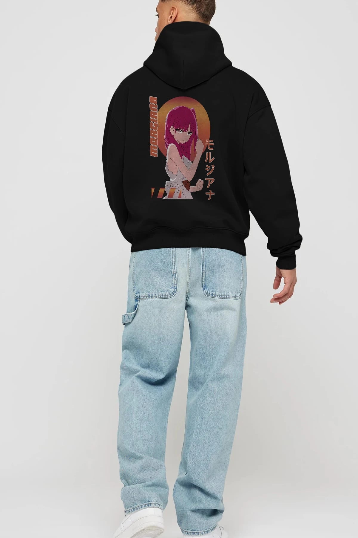 Morgiana 5 Anime Arka Baskılı Hoodie Oversize Kapüşonlu Sweatshirt Erkek Kadın Unisex