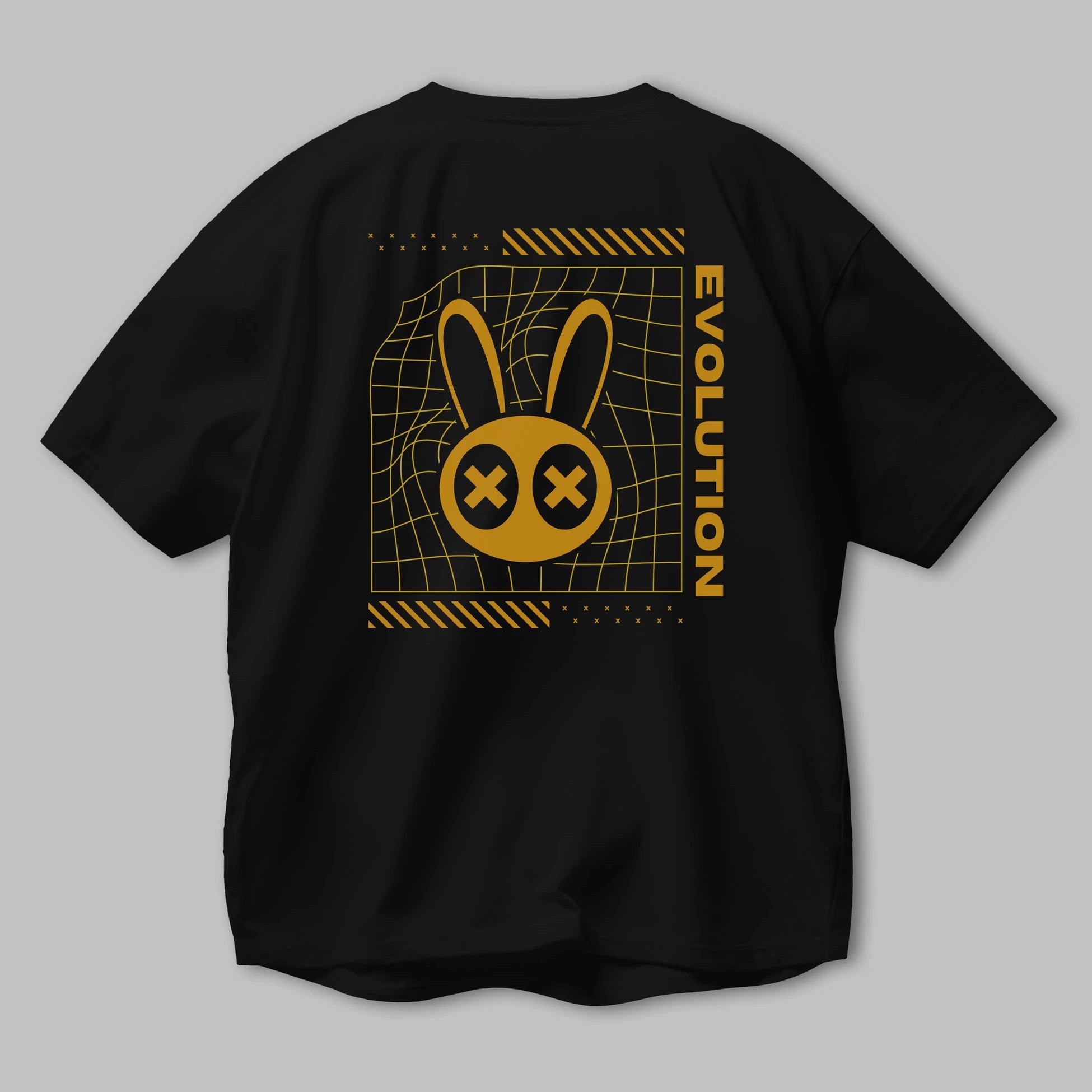 Evolution Yazılı Arka Baskılı Oversize t-shirt Erkek Kadın Unisex