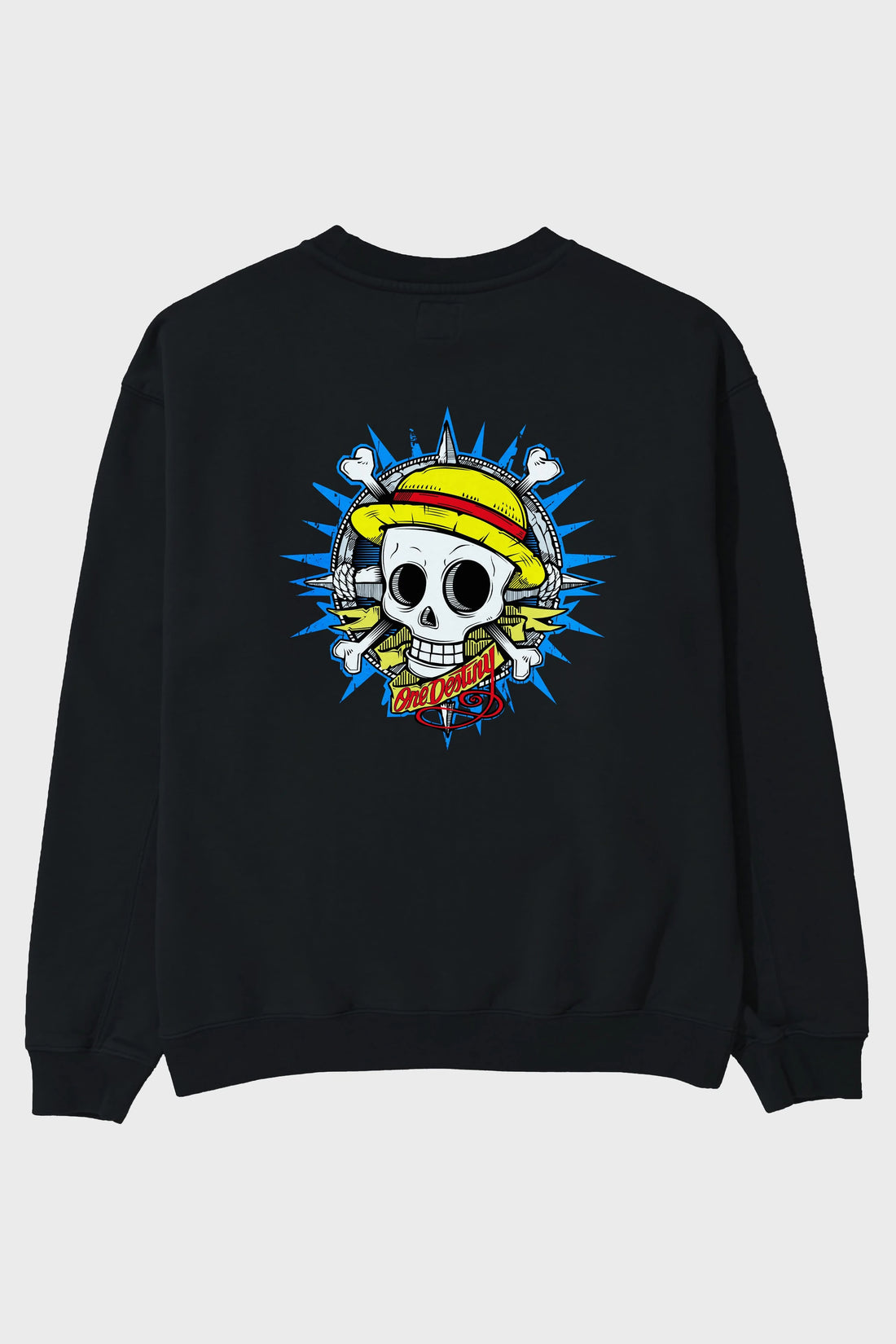 One destiny Arka Baskılı Anime Oversize Sweatshirt Erkek Kadın Unisex