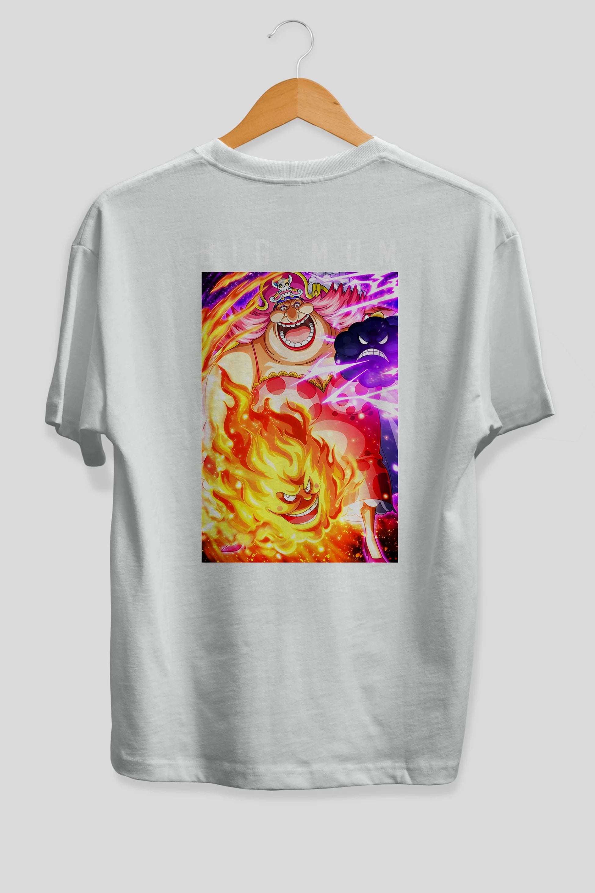 Charlotte Linlin Anime Arka Baskılı Oversize t-shirt Erkek Kadın Unisex %100 pamuk tişort