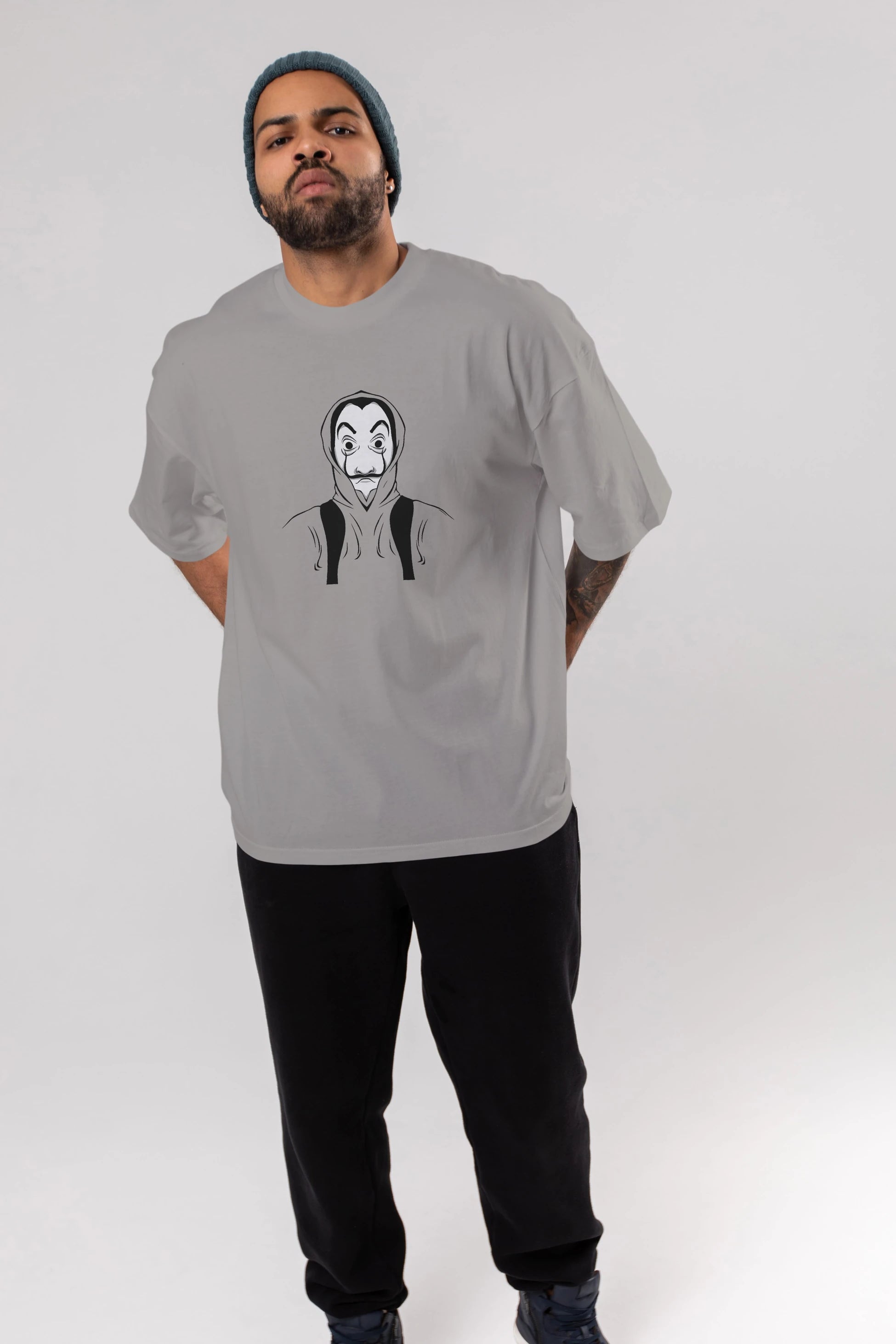 La Casa De Papel (7) Ön Baskılı Oversize t-shirt Erkek Kadın Unisex %100 Pamuk Bisiklet Yaka tişort