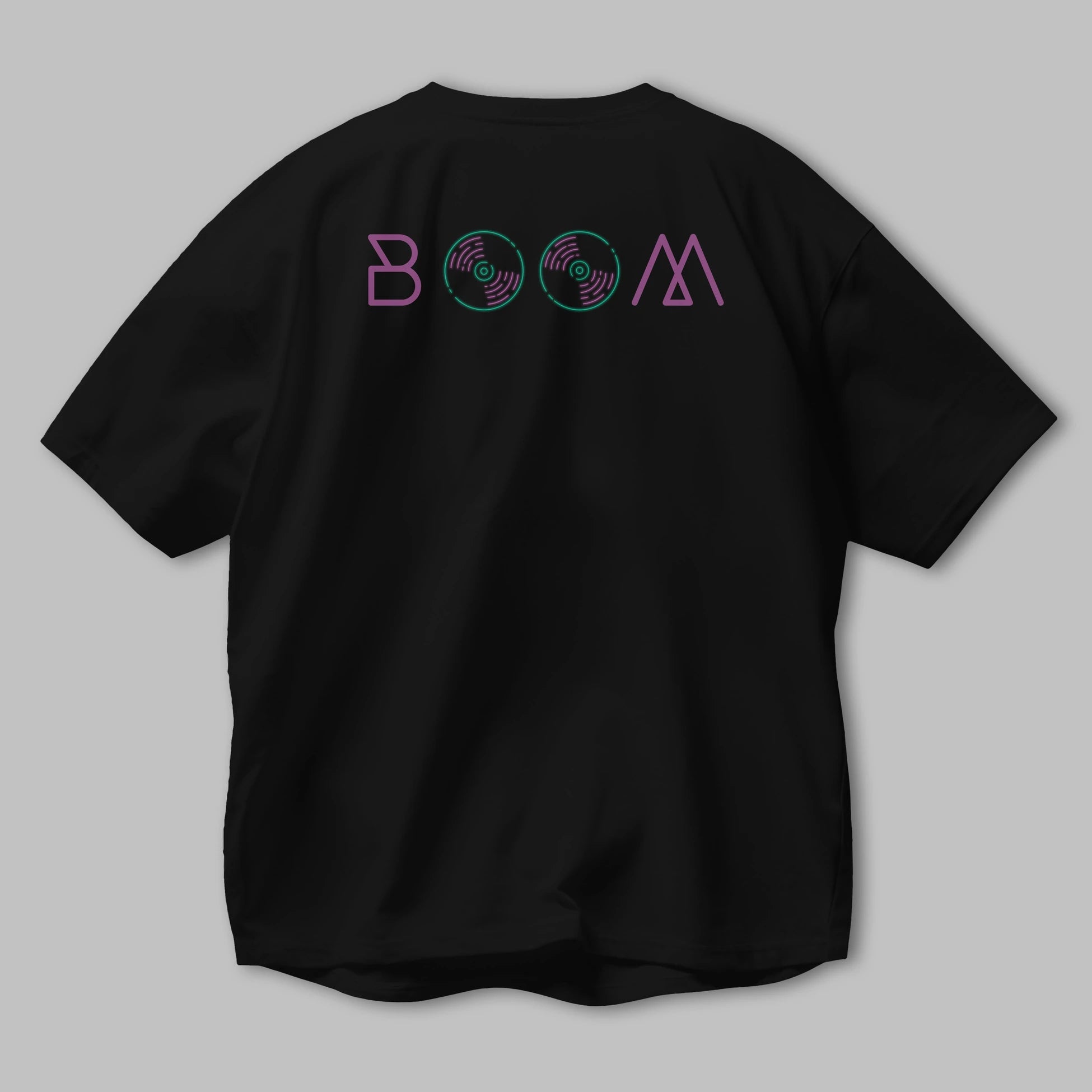 Boom 2 Arka Baskılı Oversize t-shirt Erkek Kadın Unisex