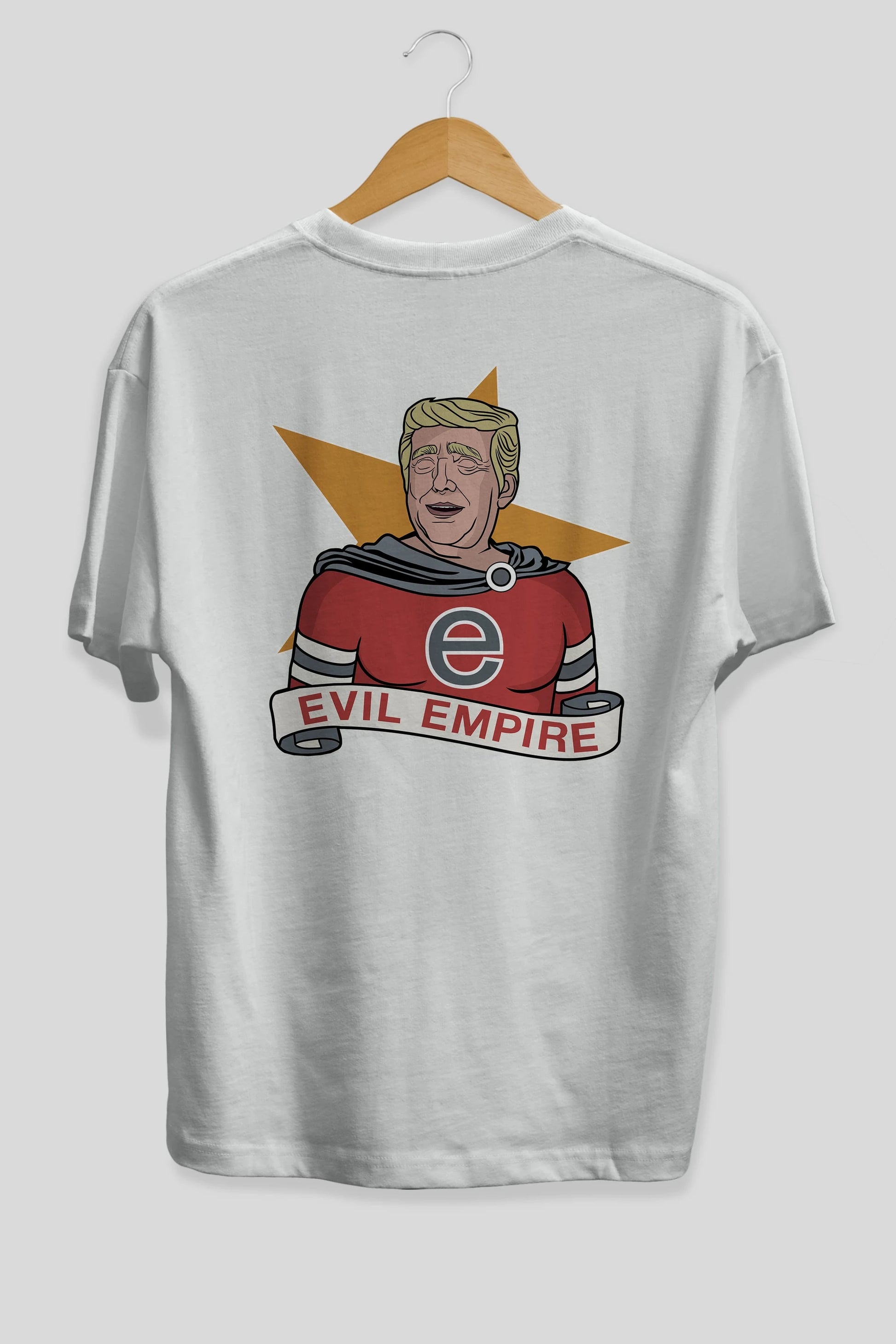 Evil Empire Trump Arka Baskılı Oversize t-shirt Erkek Kadın Unisex %100 Pamuk tişort