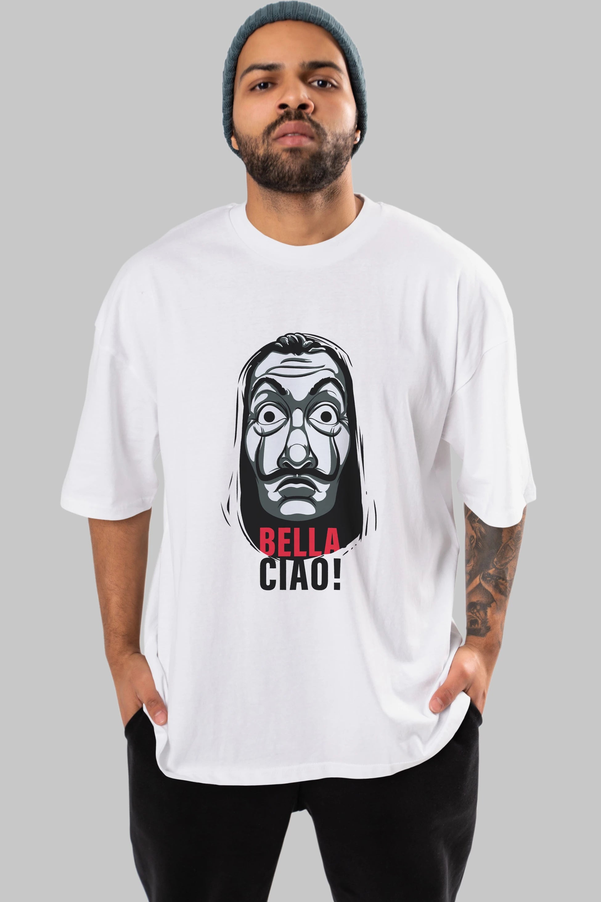 La Casa De Papel (12) Ön Baskılı Oversize t-shirt Erkek Kadın Unisex %100 Pamuk Bisiklet Yaka tişort