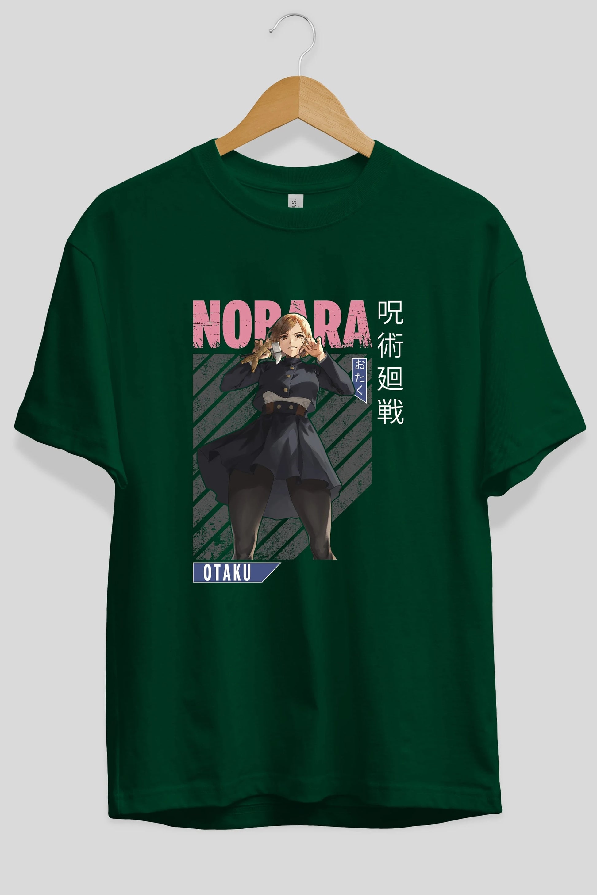 Nobara Kugisaki 4 Anime Ön Baskılı Oversize t-shirt %100 pamuk Erkek Kadın Unisex