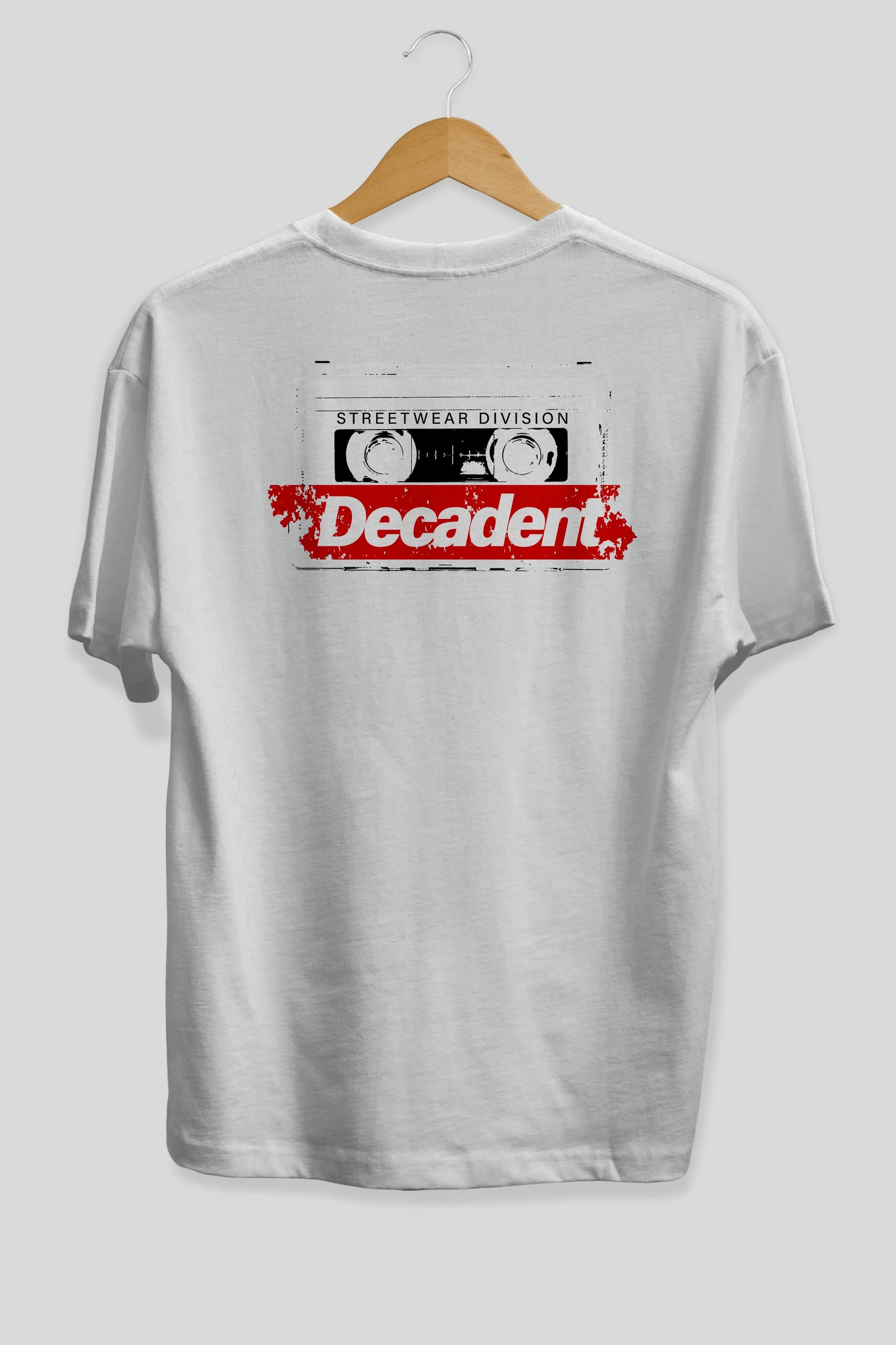 Decadent Arka Baskılı Oversize t-shirt Erkek Kadın Unisex