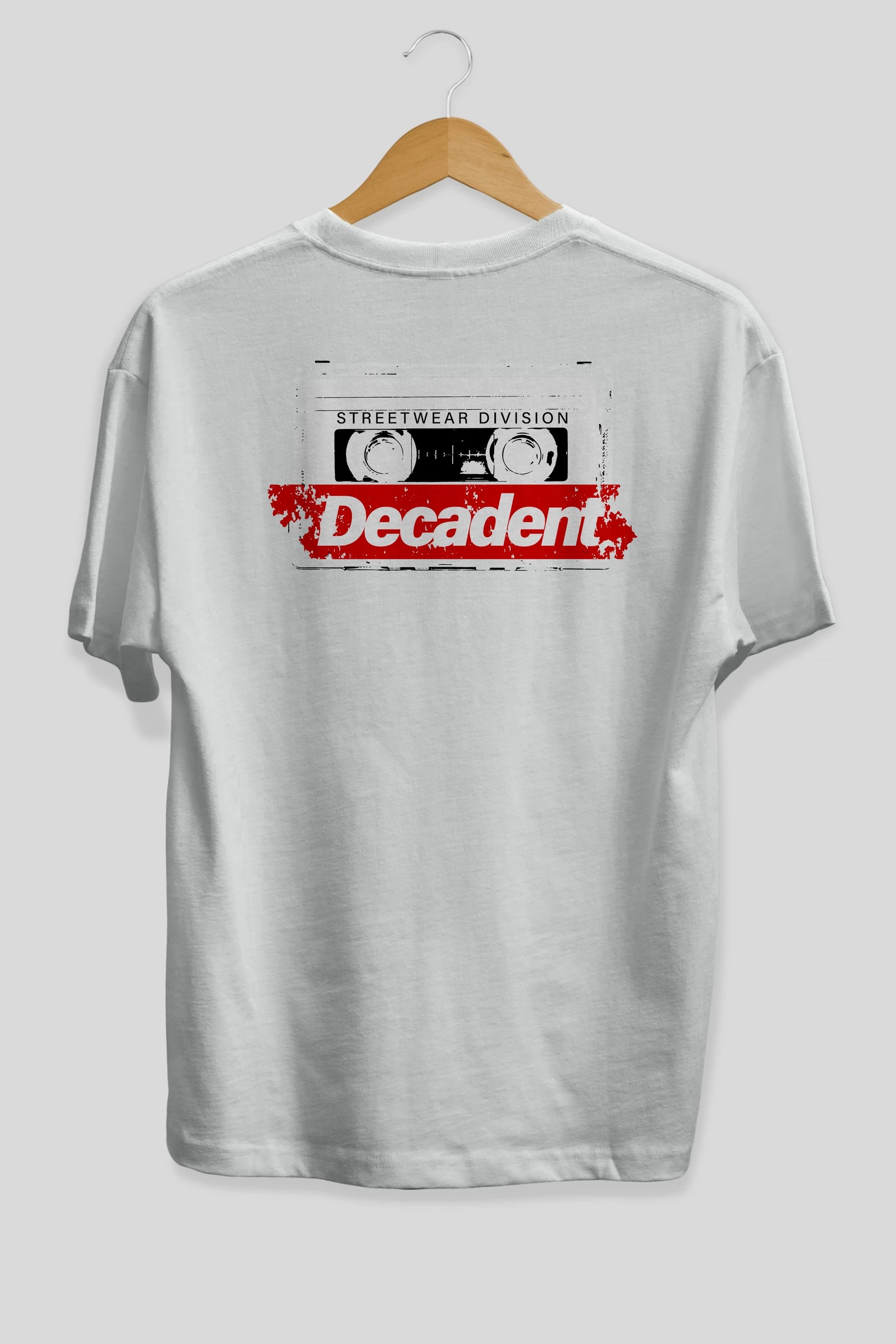 Decadent Arka Baskılı Oversize t-shirt Erkek Kadın Unisex