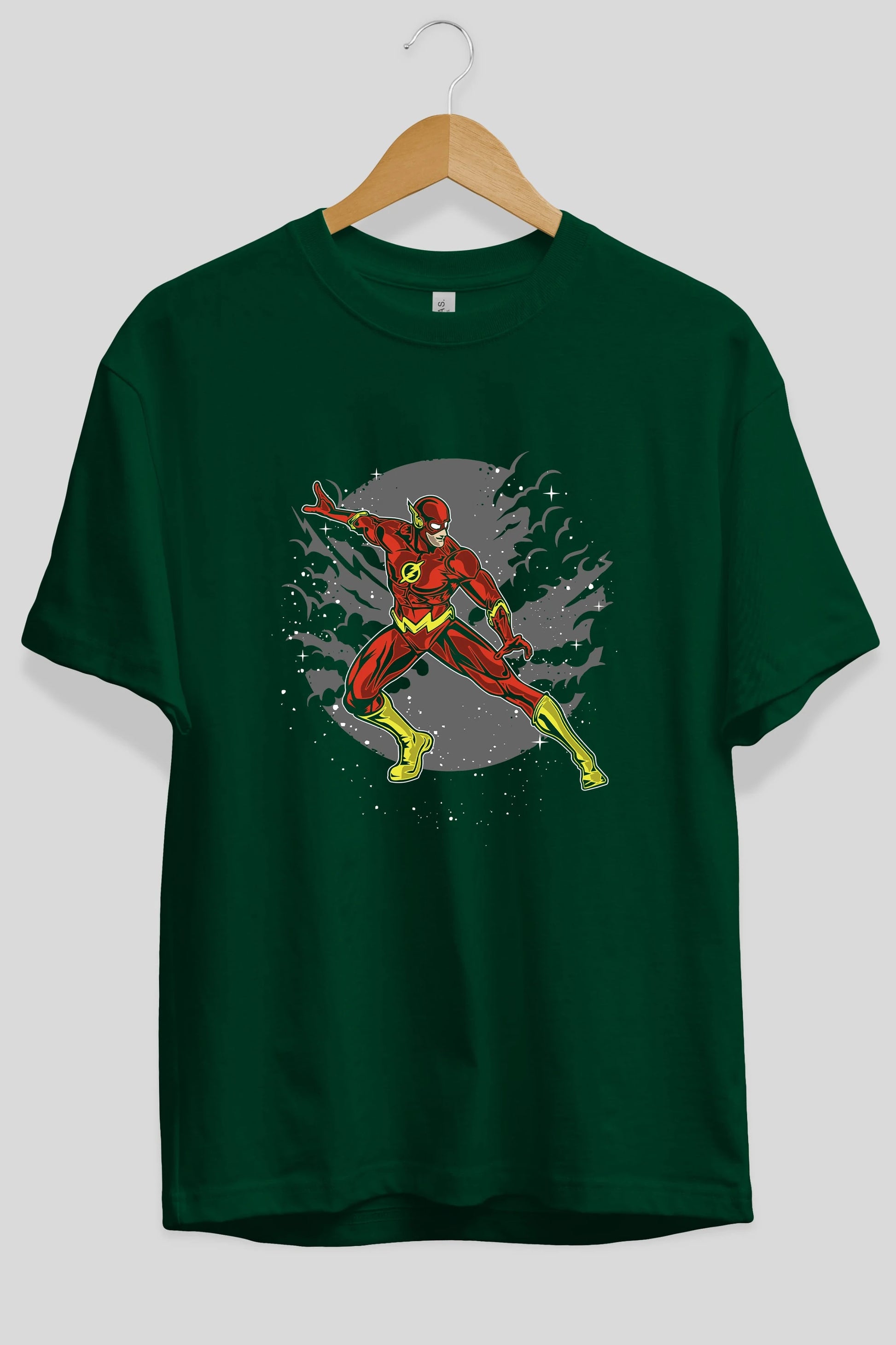 The Flash Ön Baskılı Oversize t-shirt Erkek Kadın Unisex %100 Pamuk tişort