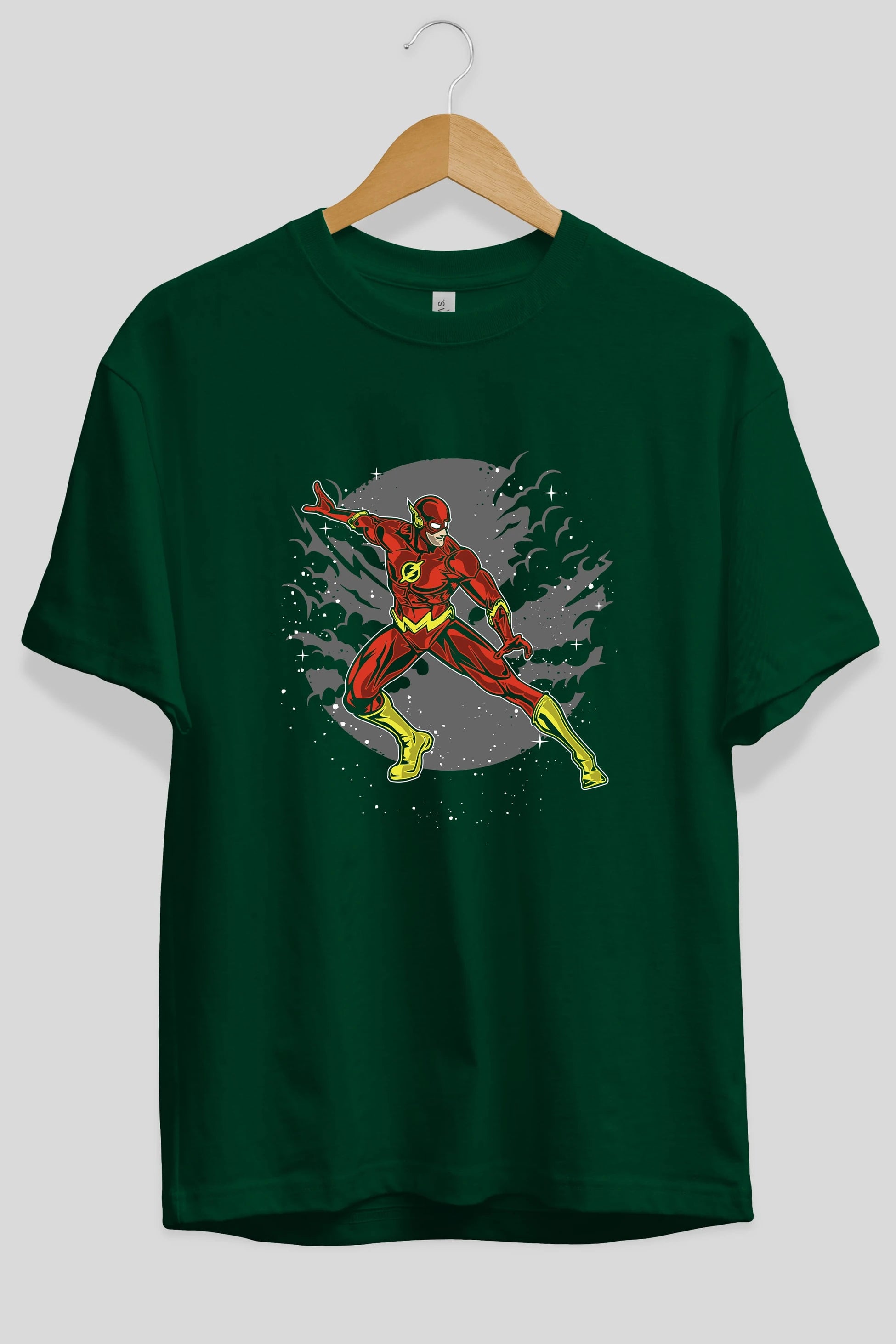The Flash Ön Baskılı Oversize t-shirt Erkek Kadın Unisex %100 Pamuk tişort
