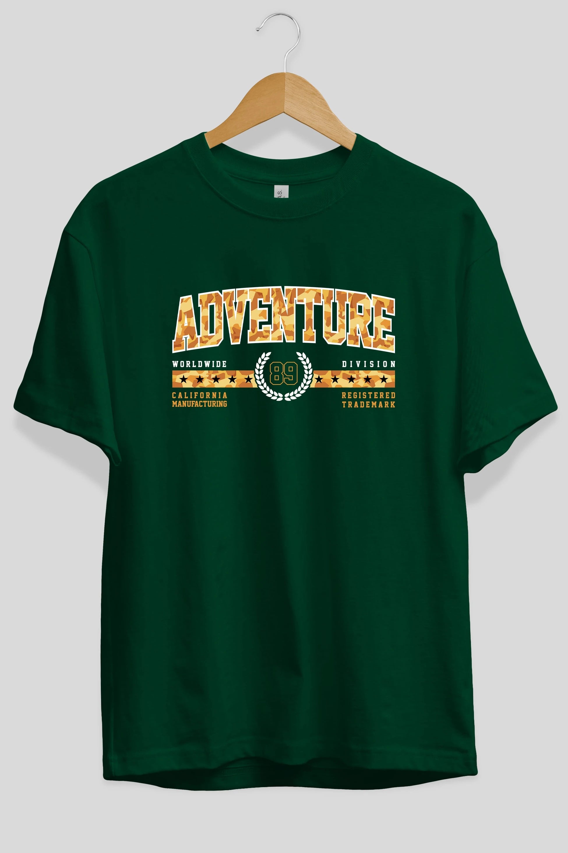 Adventure Ön Baskılı Oversize t-shirt Erkek Kadın Unisex
