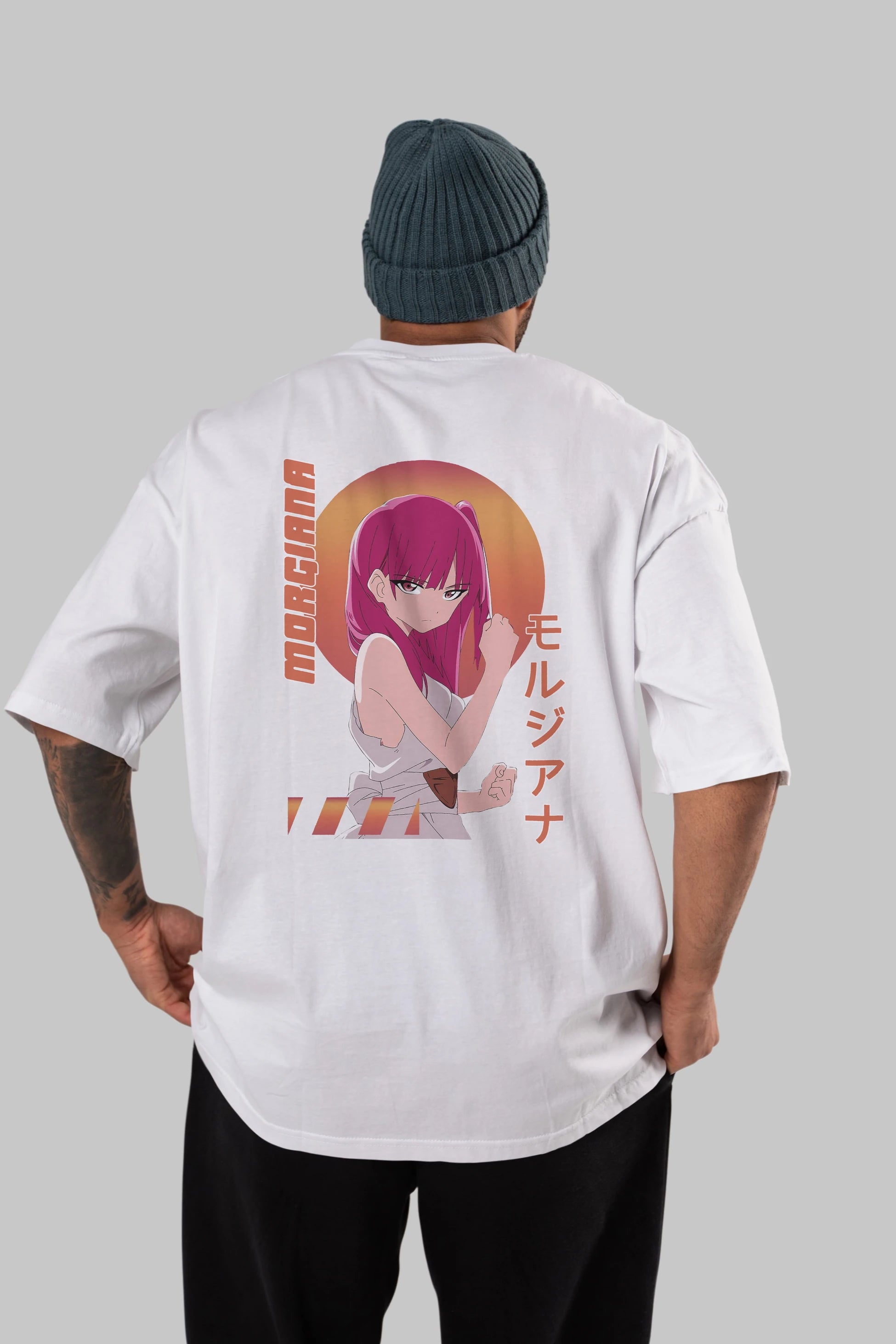 Morgiana 5 Anime Arka Baskılı Oversize t-shirt Erkek Kadın Unisex