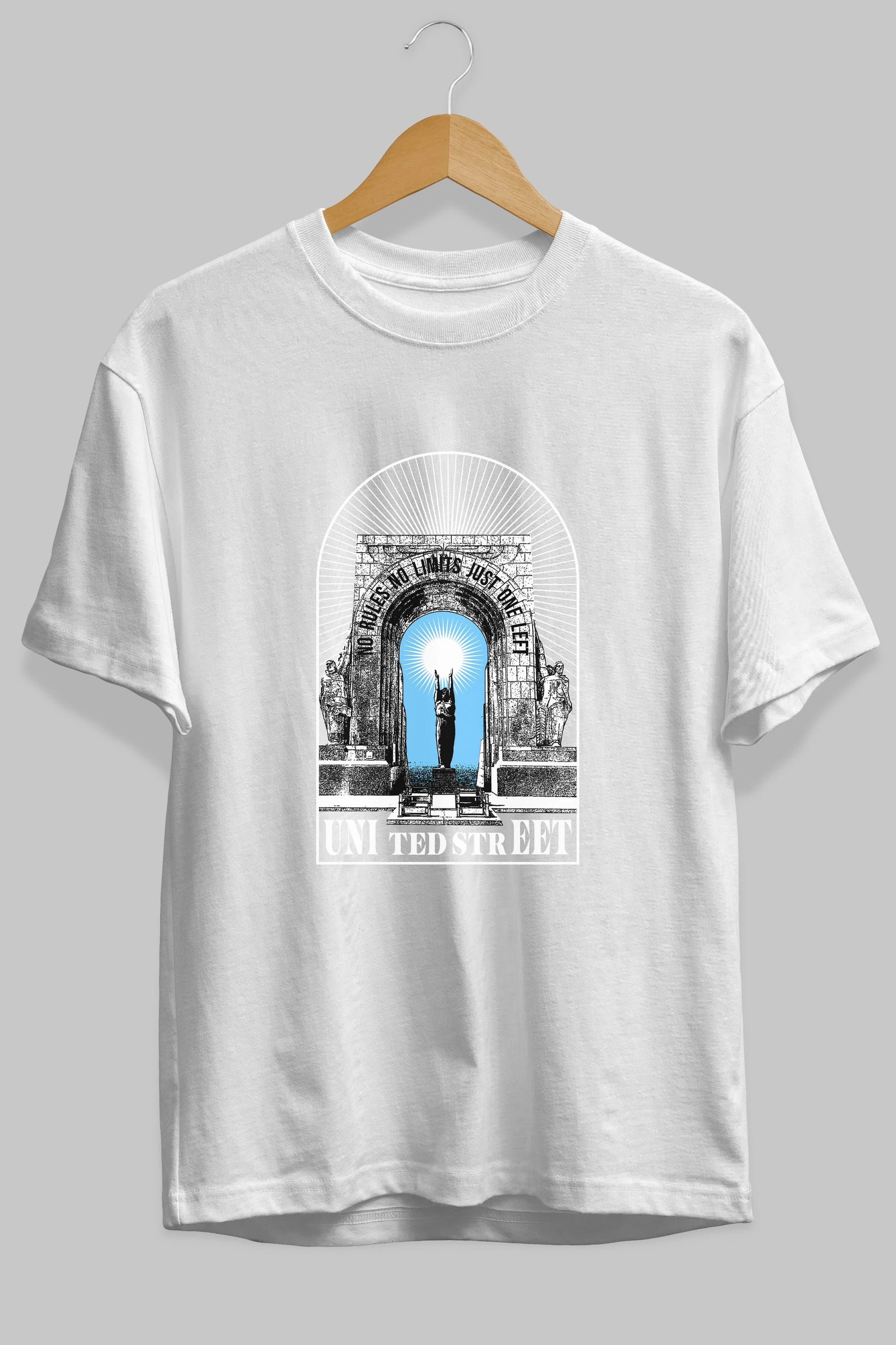 No Rules No Limits Ön Baskılı Oversize t-shirt Erkek Kadın Unisex