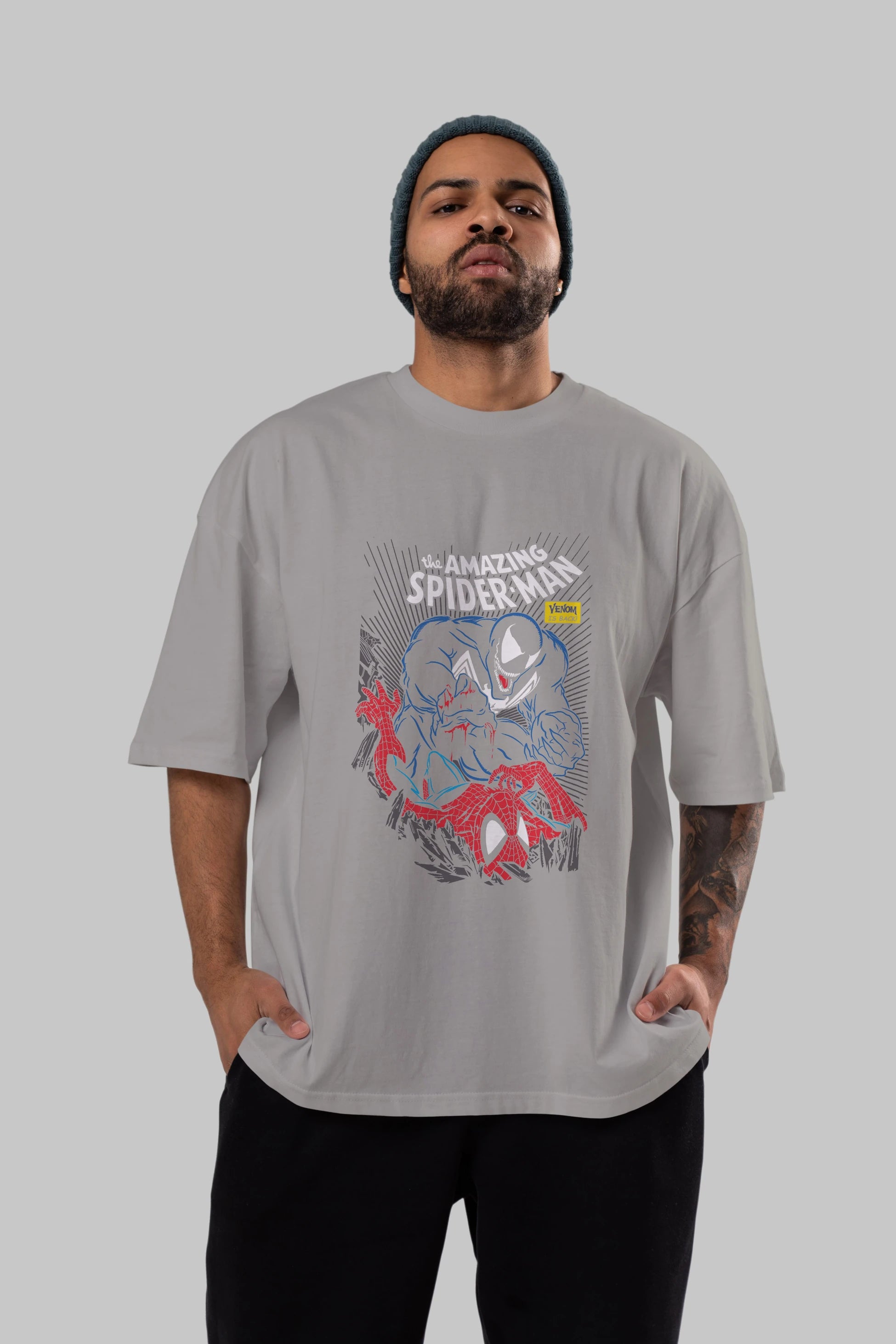 Venom (19) Ön Baskılı Oversize t-shirt Erkek Kadın Unisex %100 Pamuk Bisiklet Yaka tişort