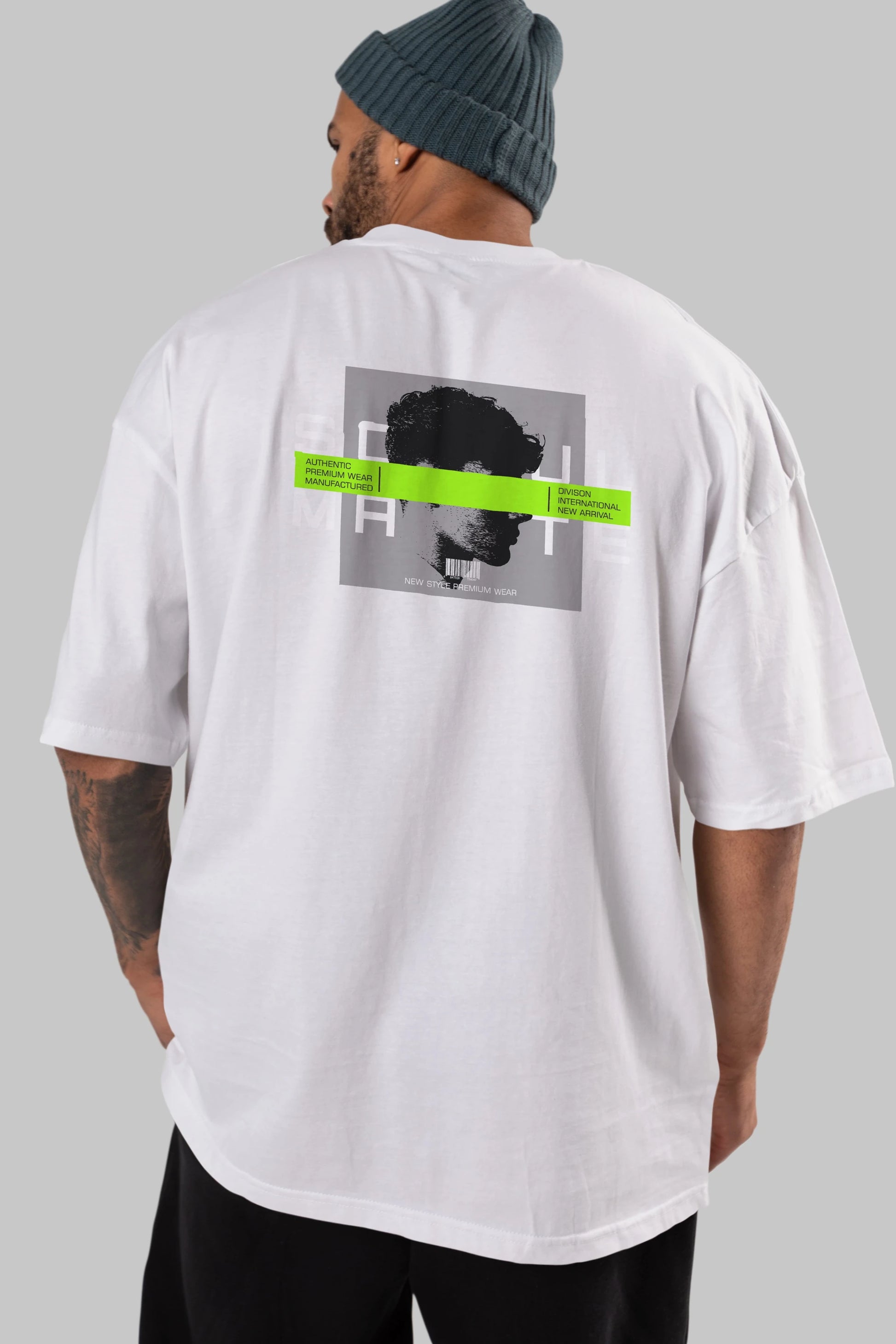 Soul Mate Arka Baskılı Oversize t-shirt Erkek Kadın Unisex